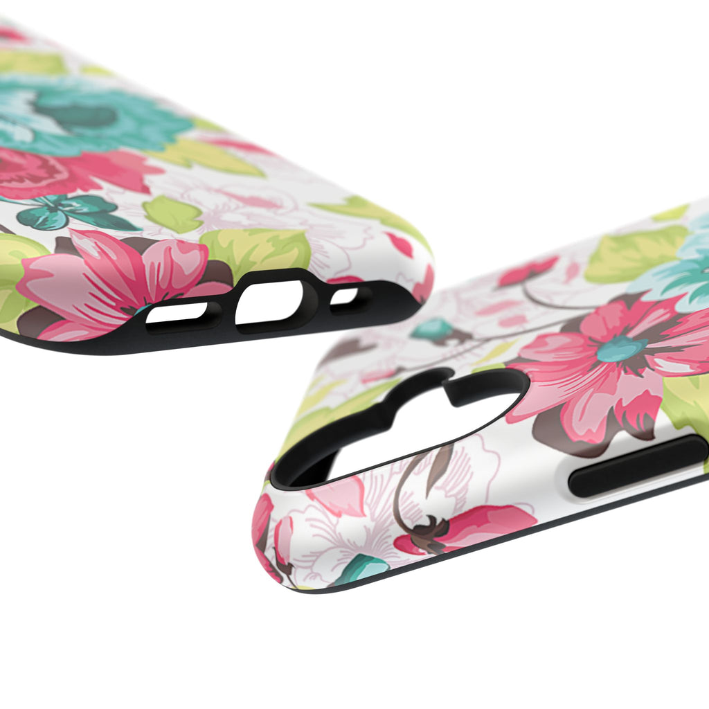 Floral Design Impact-Resistant Case