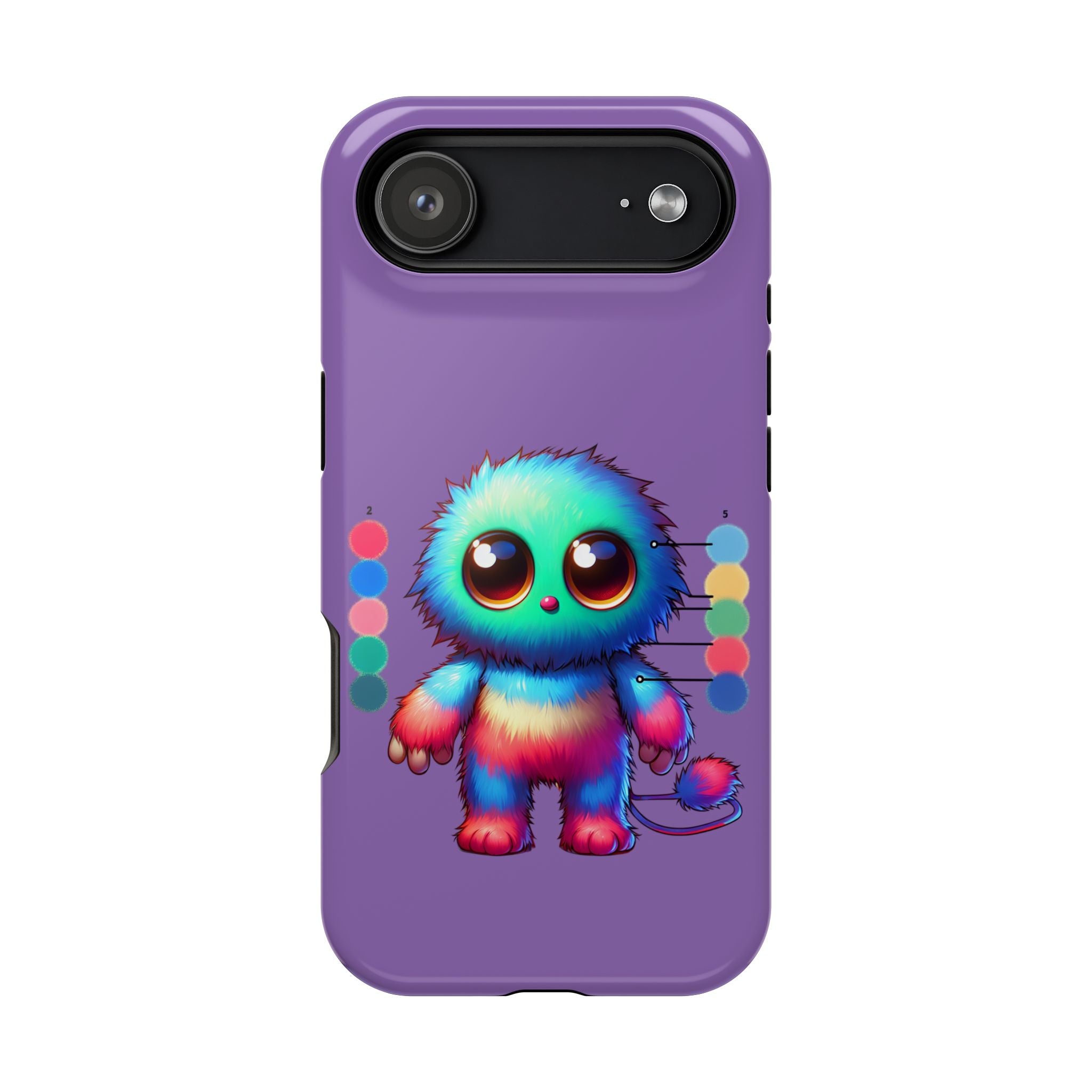 Colorful Cute Monster Impact Resistant Phone Case