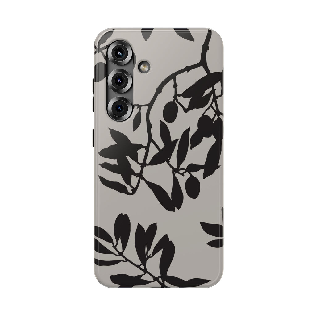 Floral Silhouette Impact-Resistant Phone Case