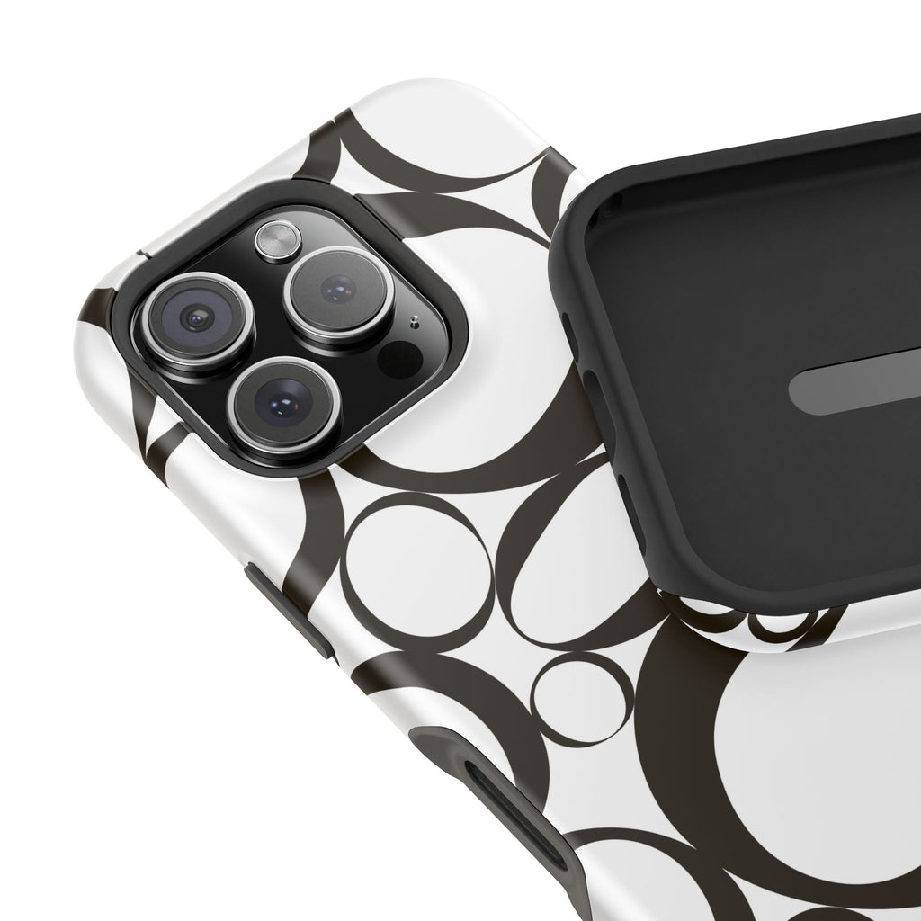 Black & White Impact-Resistant Phone Case - Durable