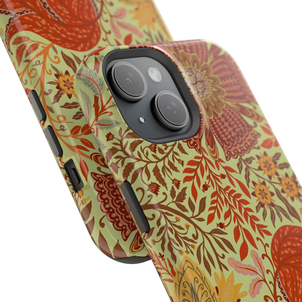 Floral Paisley Magnetic Impact-Resistant Phone Case