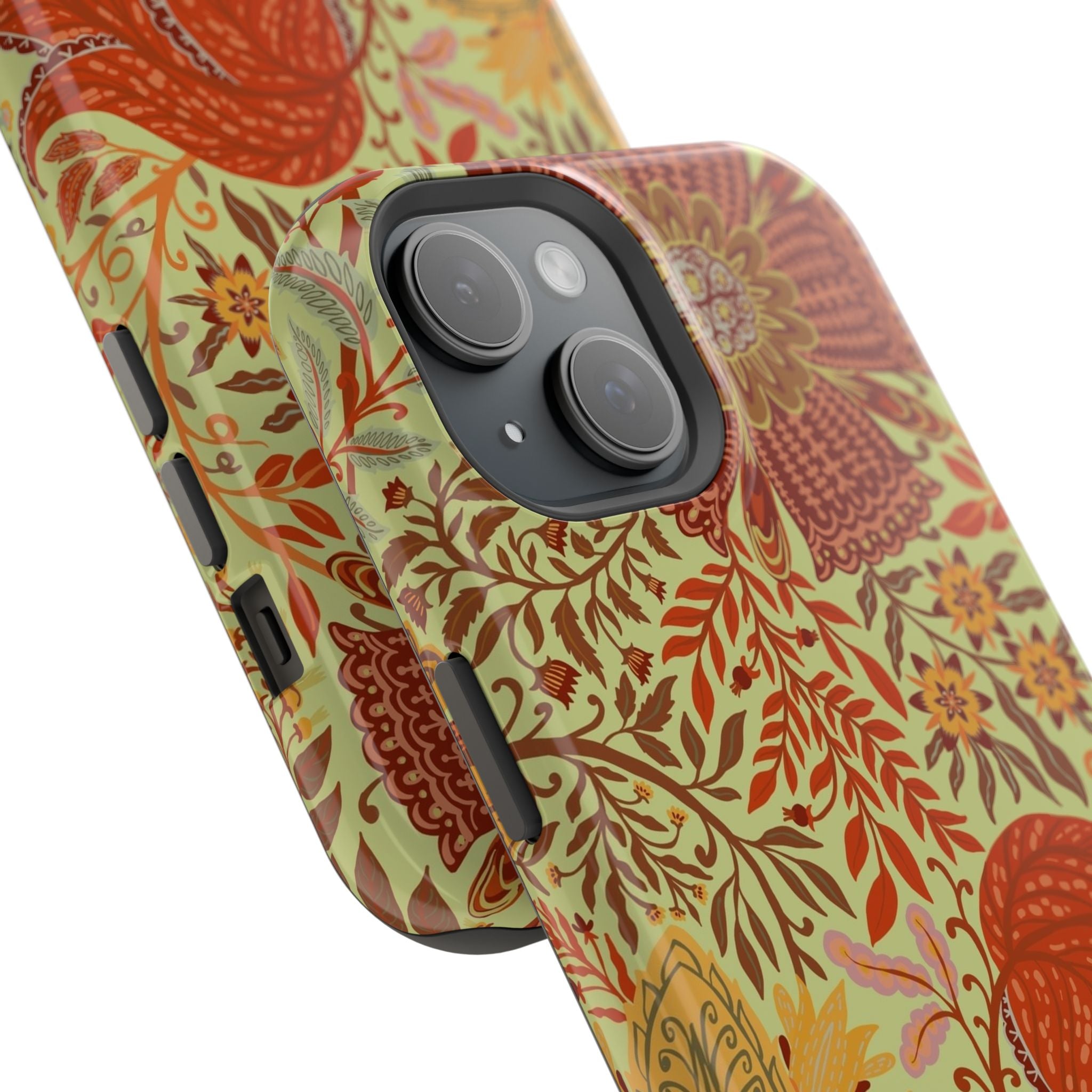 Floral Paisley Magnetic Impact-Resistant Phone Case