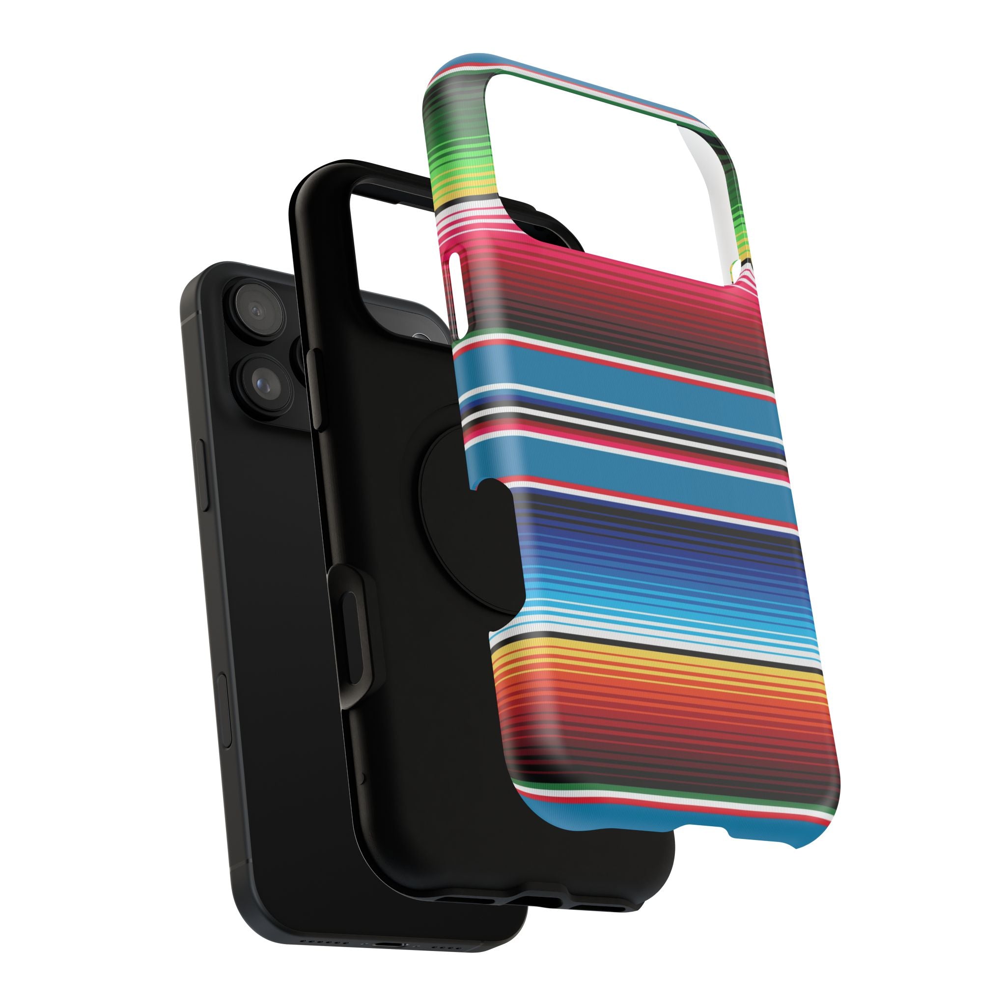 Sarape Striped Phone Case | Impact-Resistant