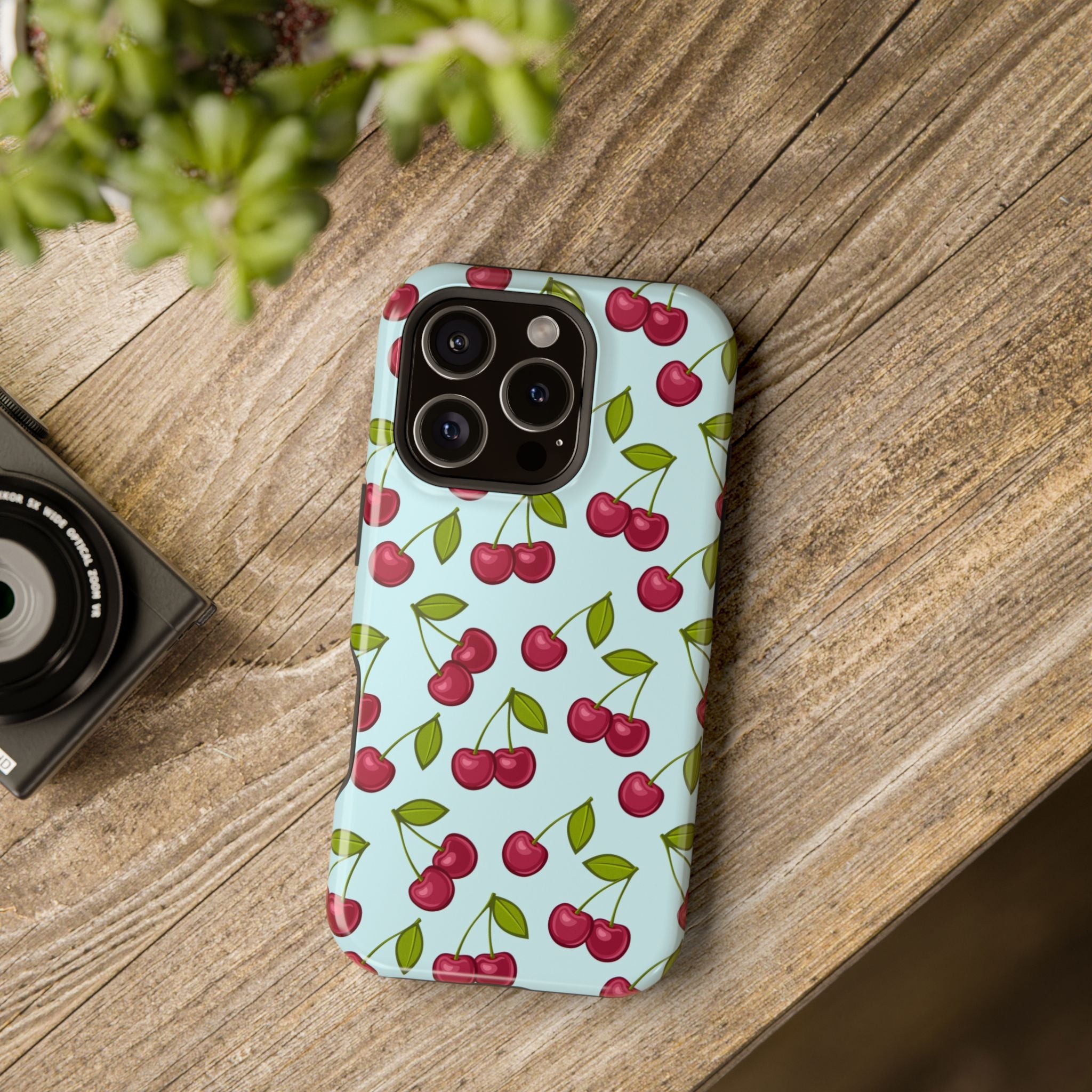 Cherry Pattern Phone Case, Cute Cherry