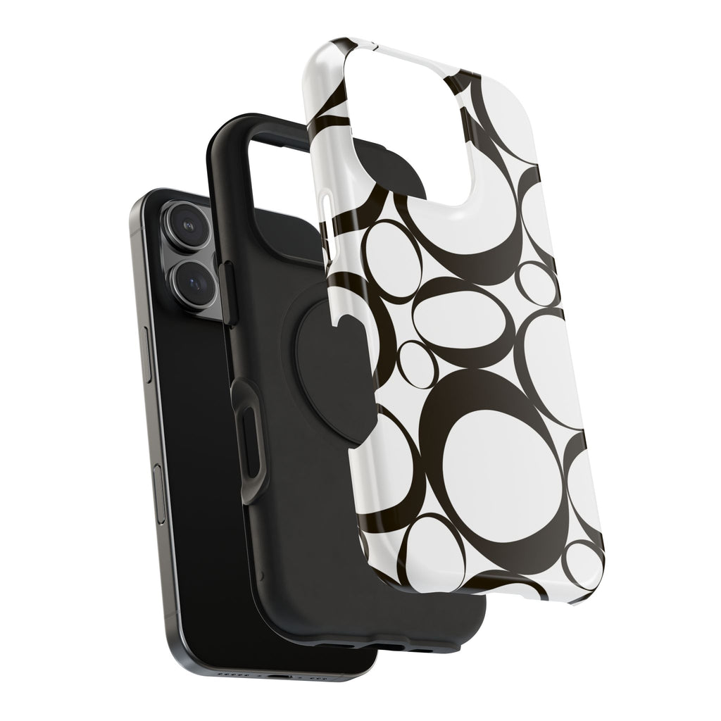 Black & White Impact-Resistant Phone Case - Durable
