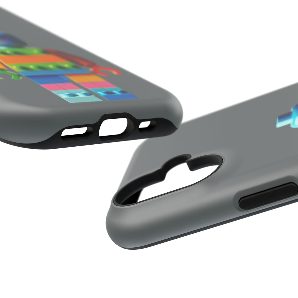Rainbow Brick Minifigure Impact-Resistant Phone Case