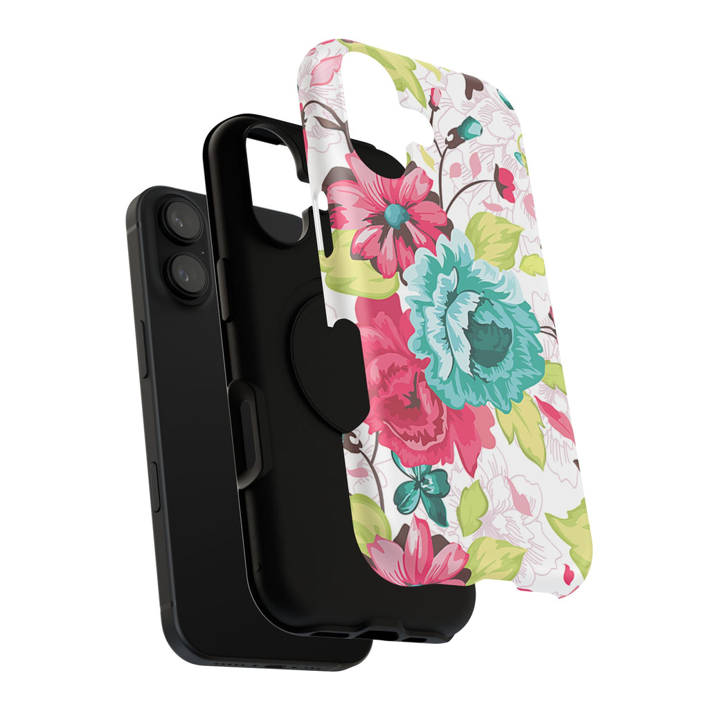 Floral Design Impact-Resistant Case