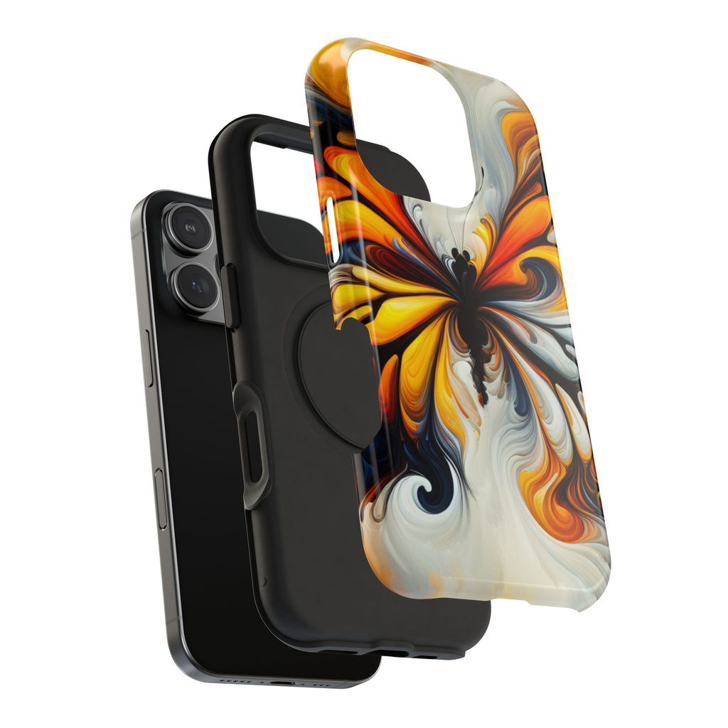Colorful Butterfly Impact Resistant Phone Case, Artistic, Nature-Inspired Gift
