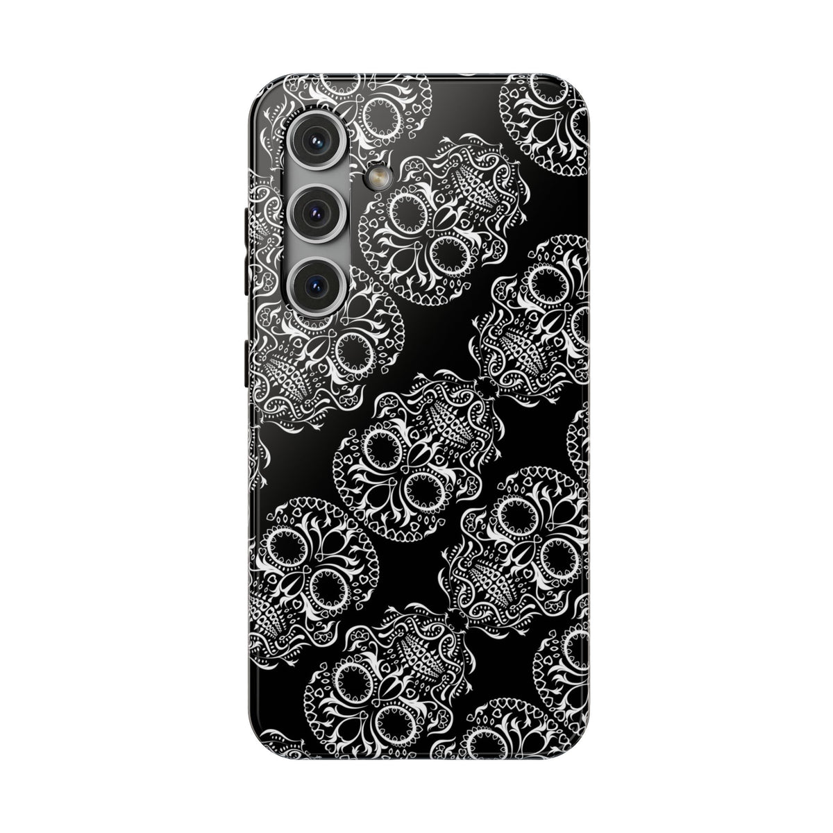 Skull Pattern Black & White Gothic Tough Cases for iPhone