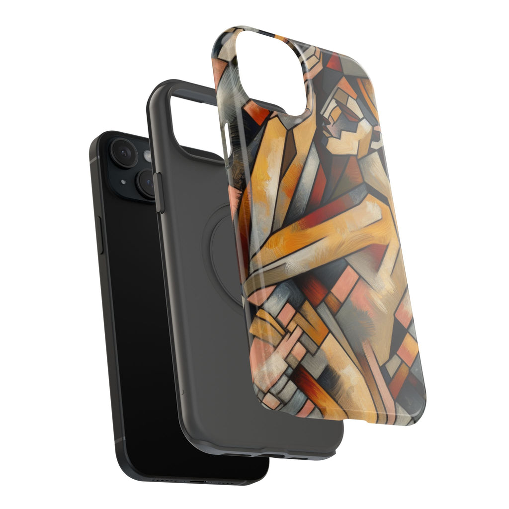 Impact Resistant Phone Case - Woman Abstract Design