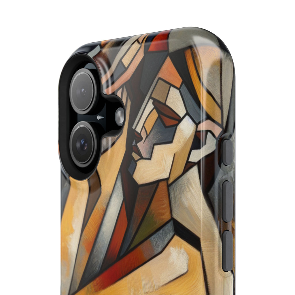 Impact Resistant Phone Case - Woman Abstract Design