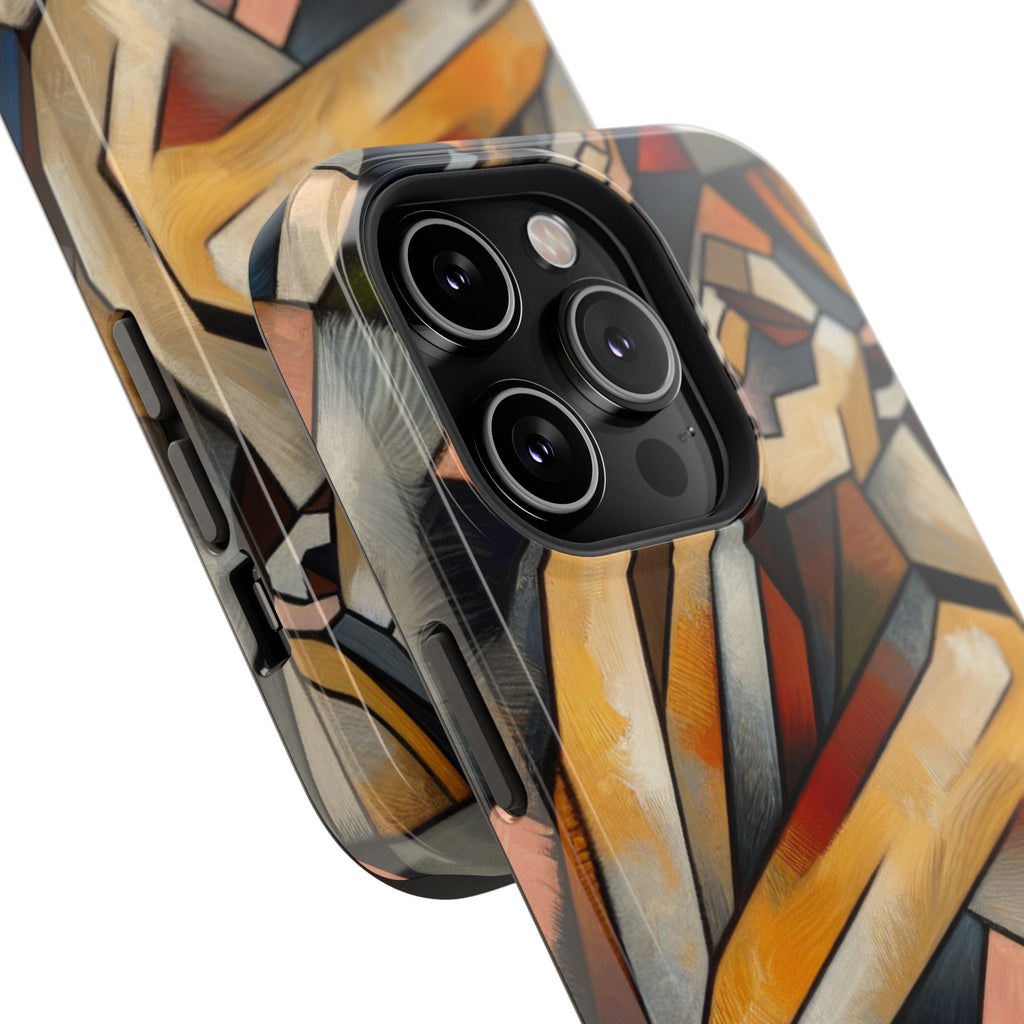 Impact Resistant Phone Case - Woman Abstract Design