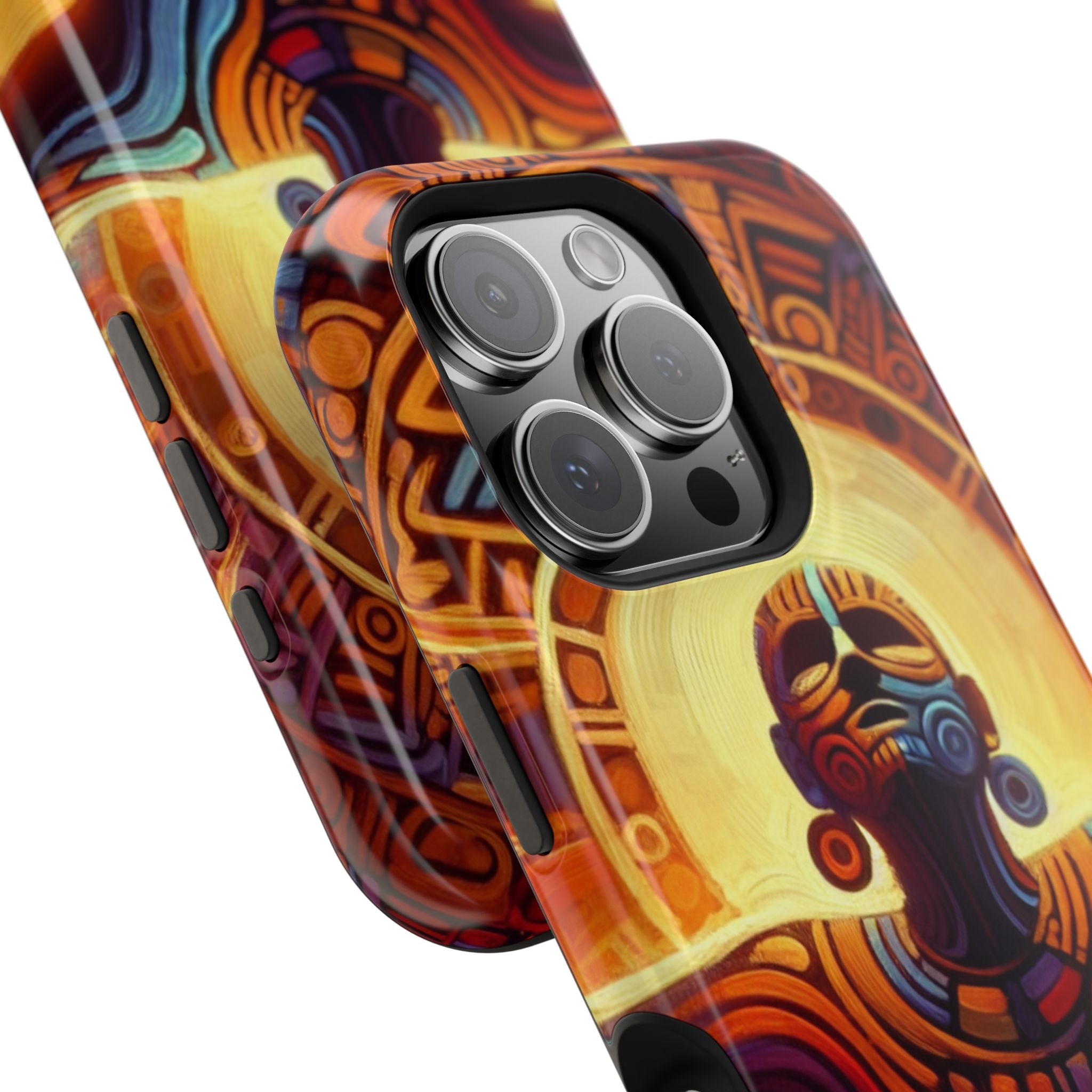 Impact Resistant Phone Case - Aztec Man
