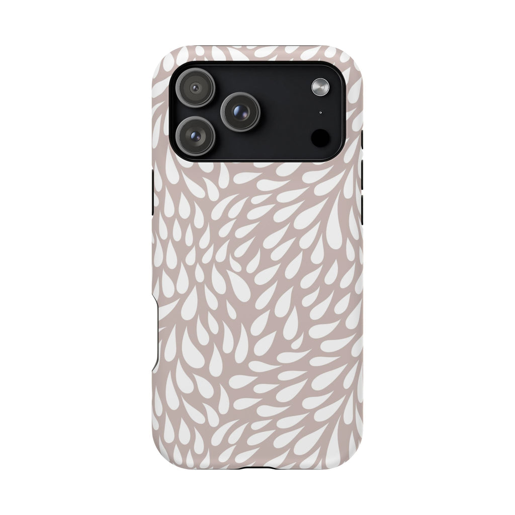 Neutral Petal Teardrop Design Magnetic Durable Phone Case for iPhone/Samsung