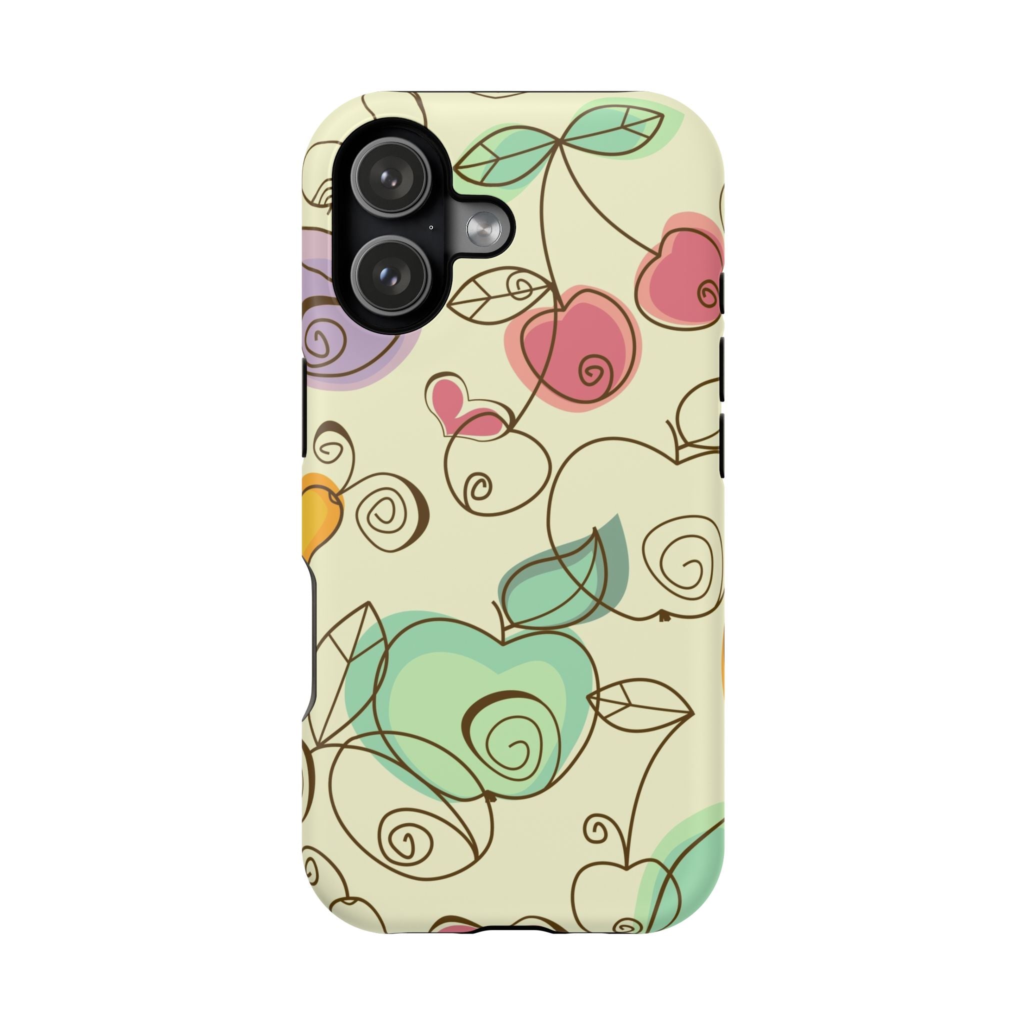 Colorful Floral Phone Case, Impact-Resistant