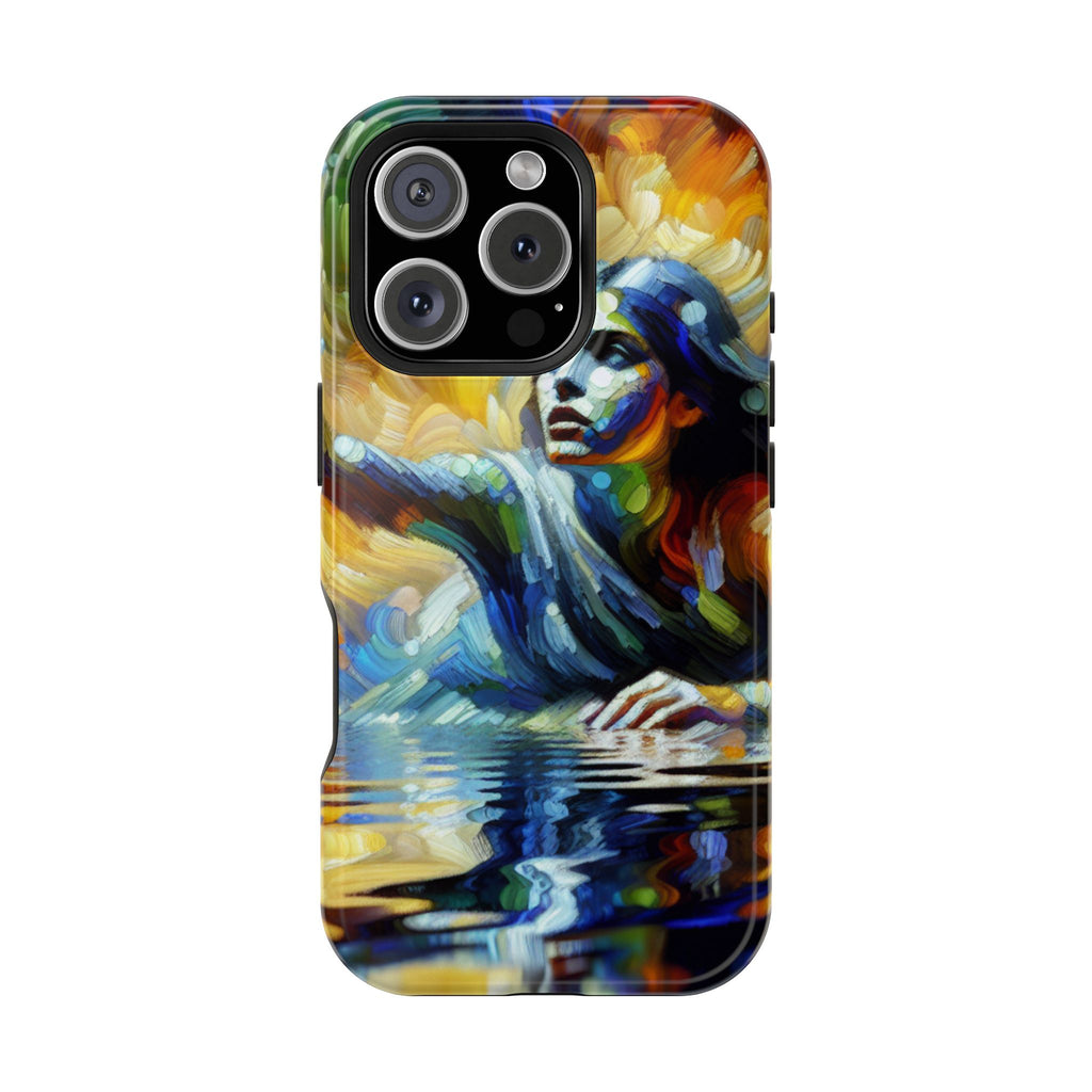 Artistic Woman Reaching — Impact-Resistant Phone Case