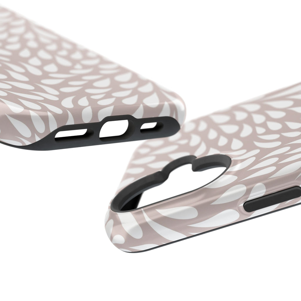 Neutral Petal Teardrop Design Magnetic Durable Phone Case for iPhone/Samsung