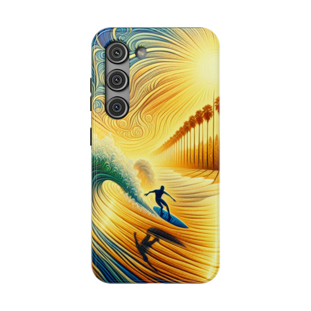 Surfer Sunrise Impact-Resistant Phone Case