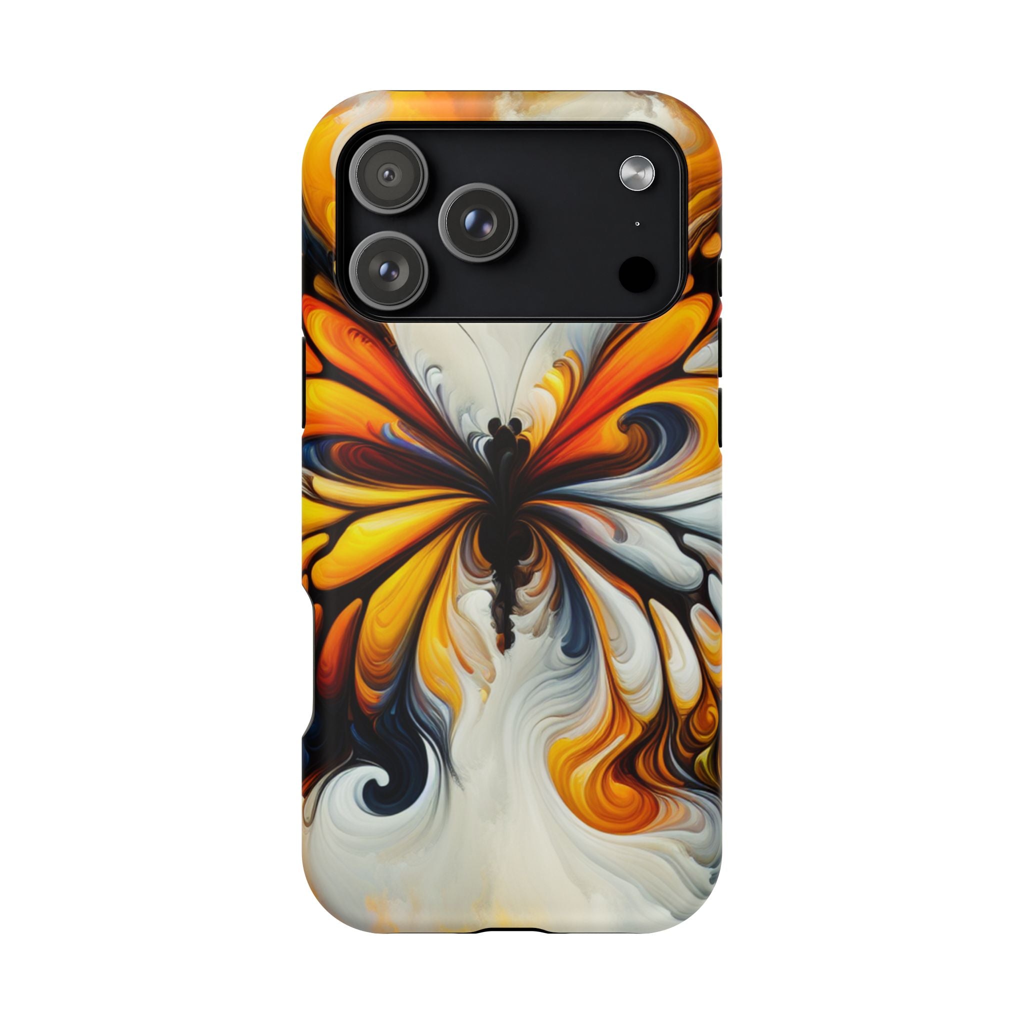Colorful Butterfly Impact Resistant Phone Case, Artistic, Nature-Inspired Gift