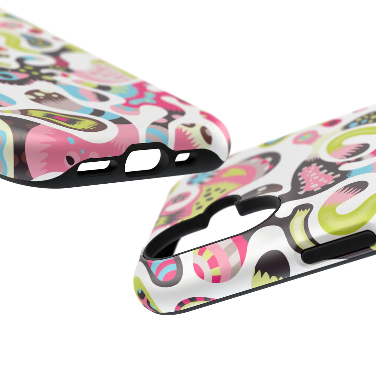 Impact-Resistant Phone Case — Colorful Abstract Psychedelic Pattern