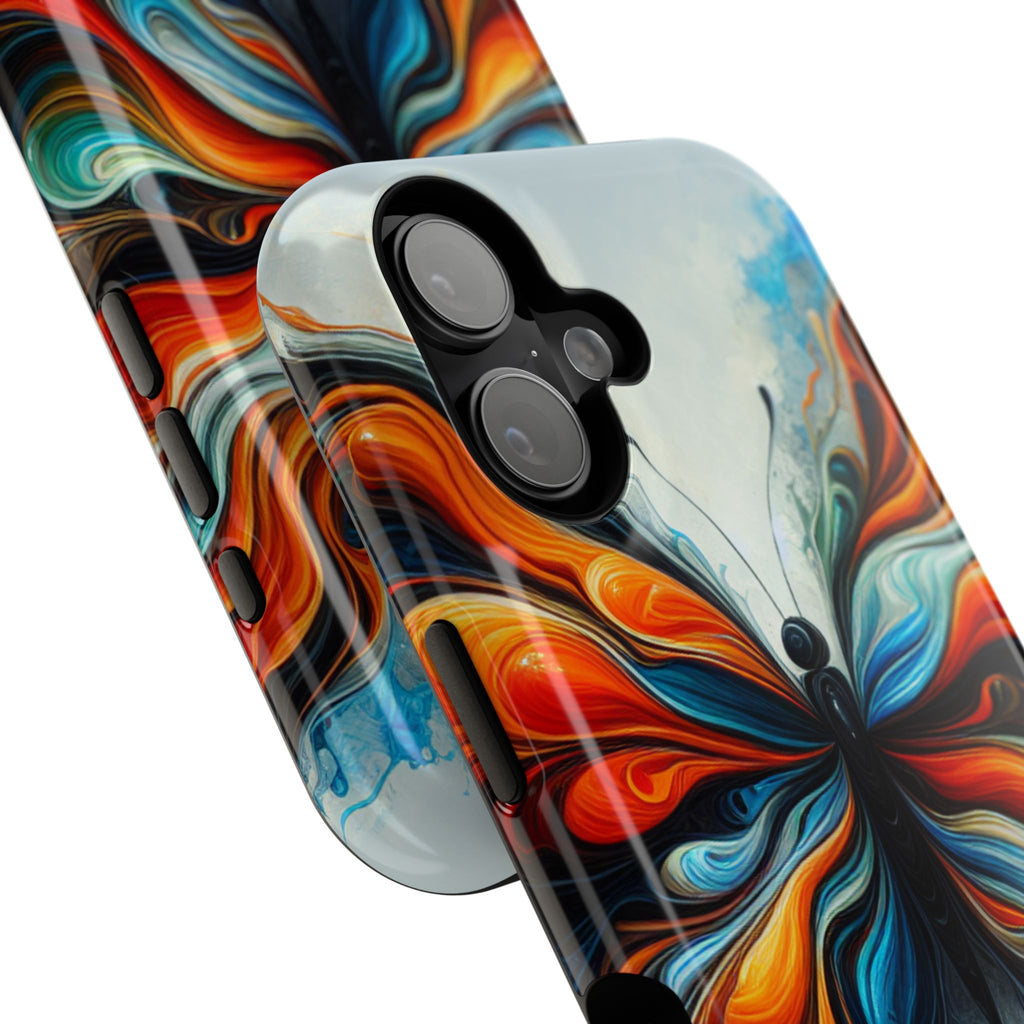 Vibrant Butterfly Impact Resistant Phone Case Unique Gift for Nature Lovers