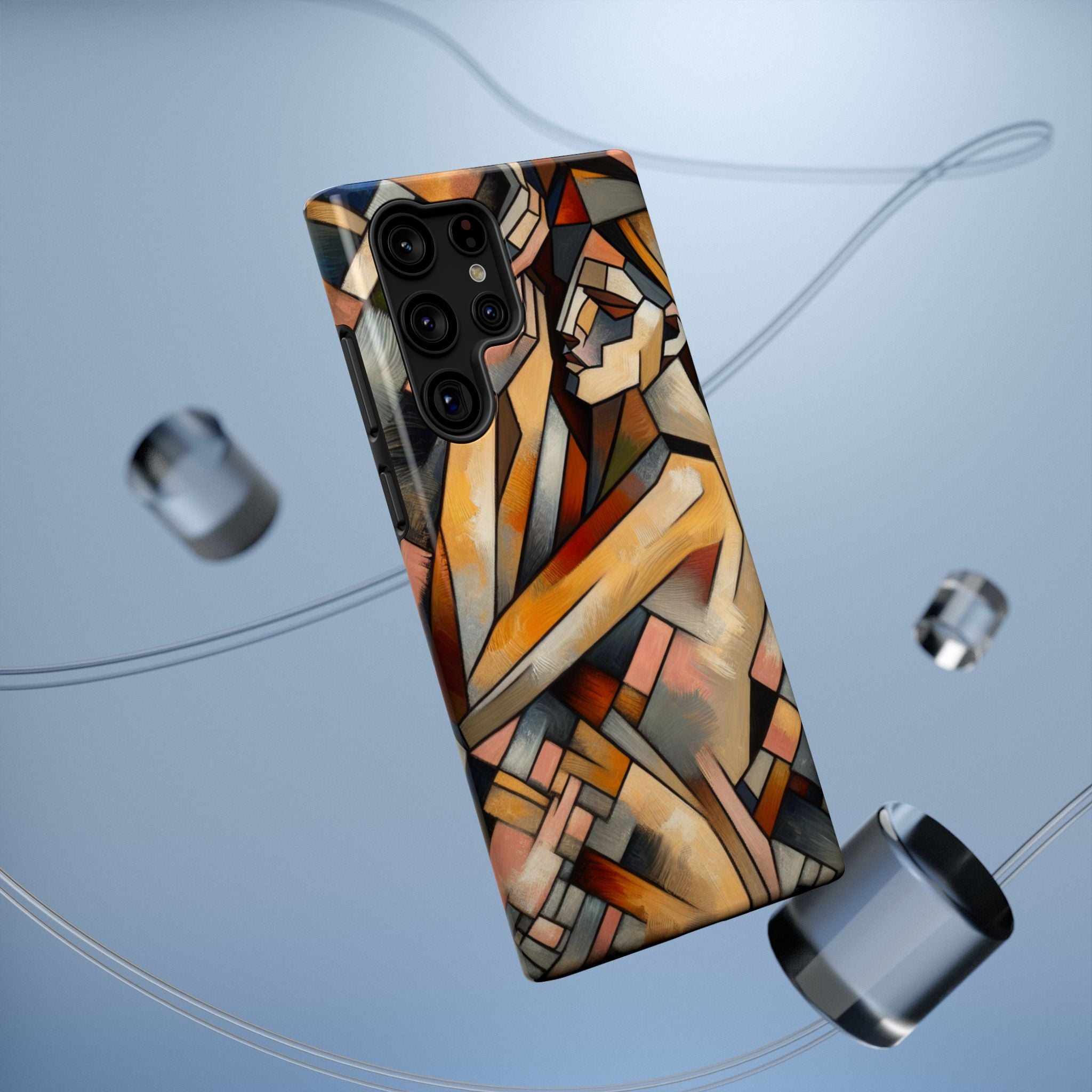 Impact Resistant Phone Case - Woman Abstract Design