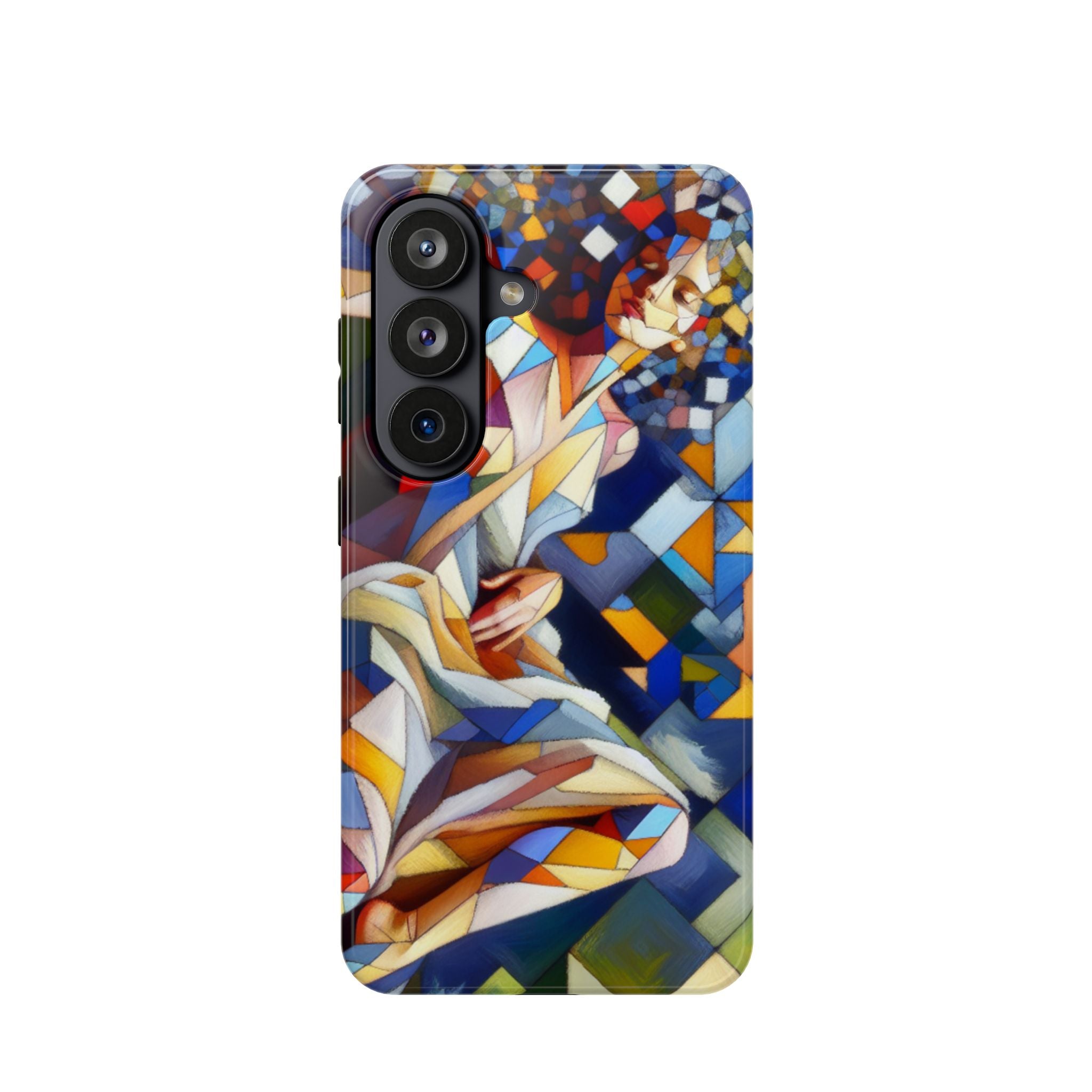 Impact Resistant Phone Case - Beautiful Woman Abstract Design Samsung