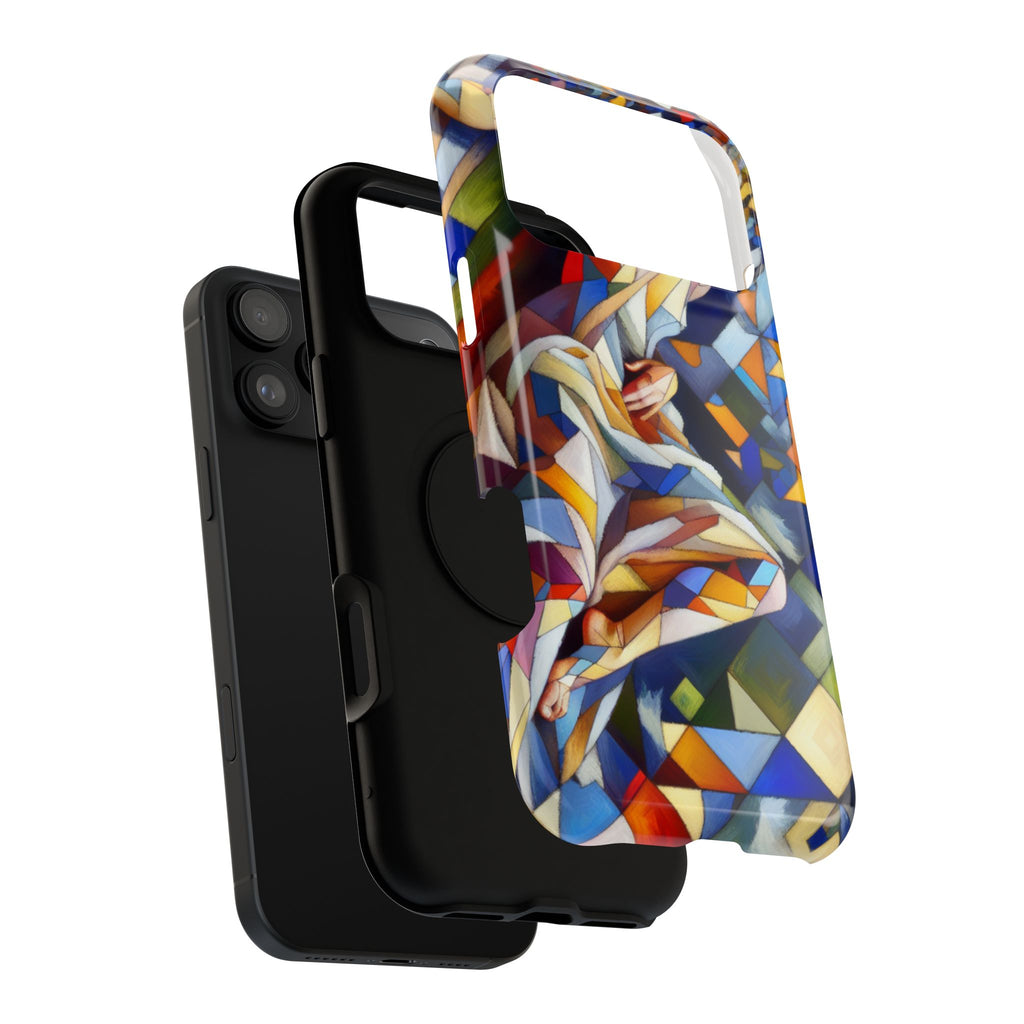 Abstract Stained Glass Dragon Impact Phone Case
