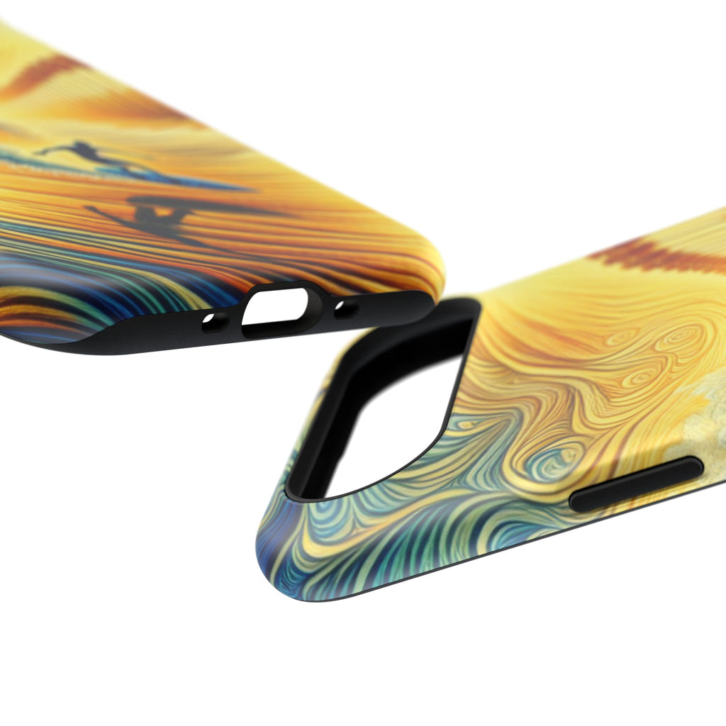 Surfer Sunrise Impact-Resistant Phone Case