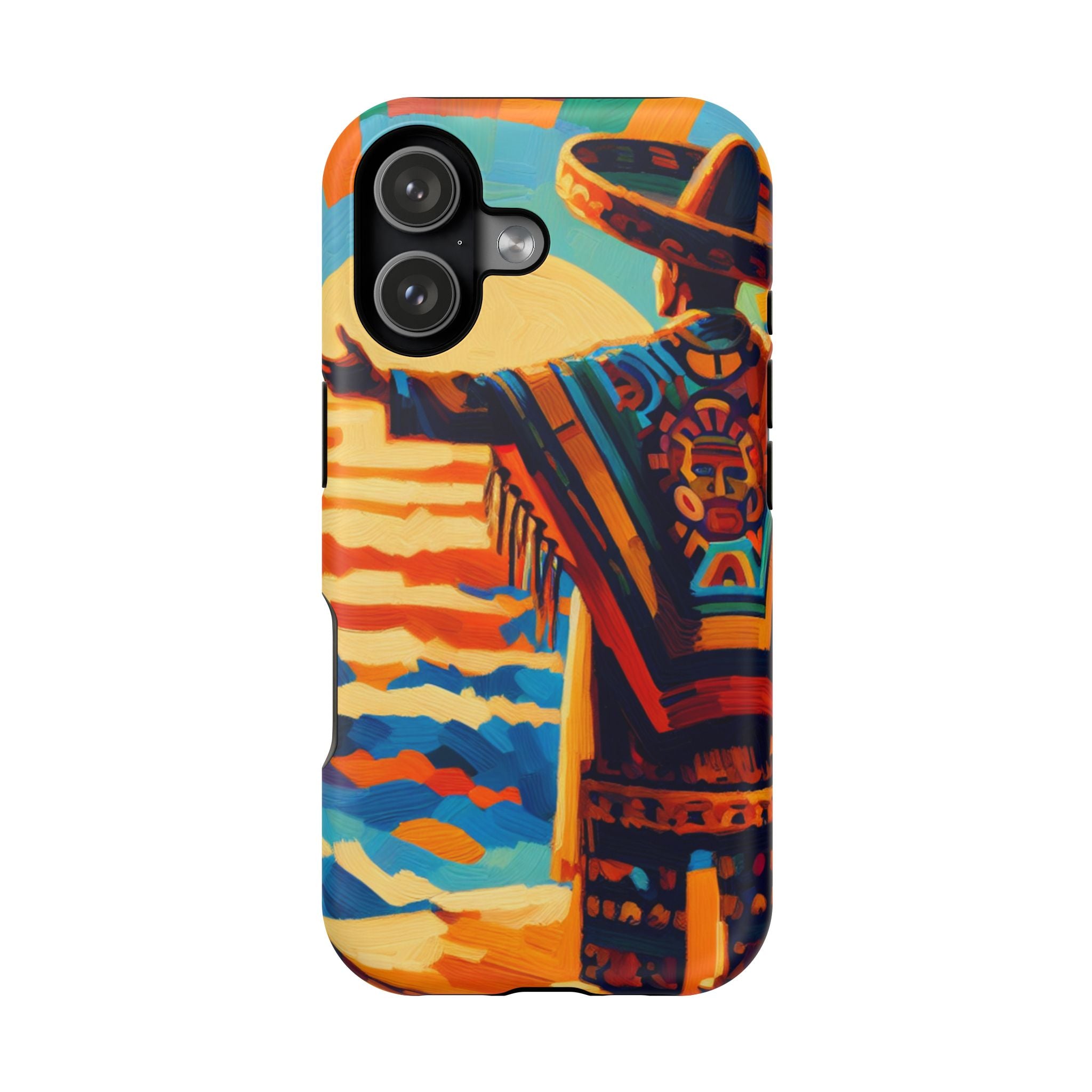Impact Resistant Phone Case Sombrero Man Art