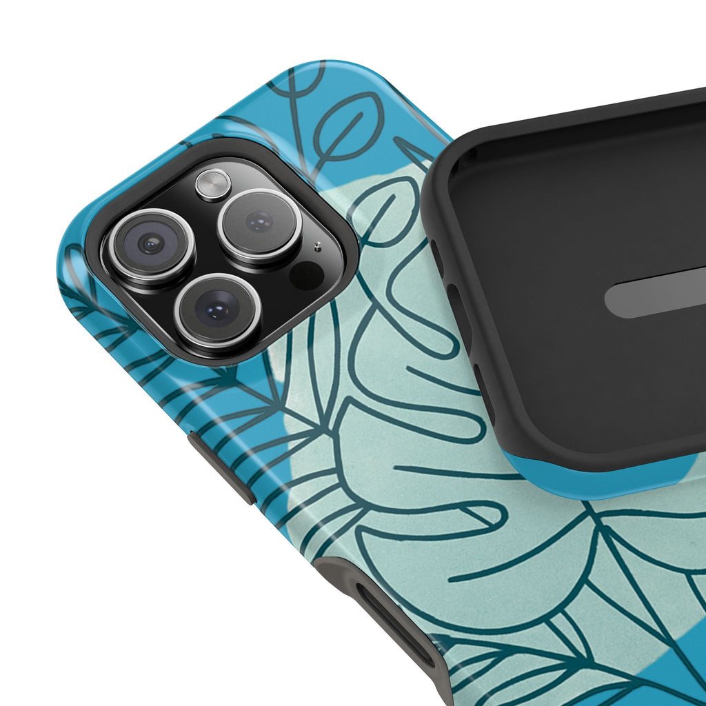 Tropical Floral Phone Case, Impact-Resistant