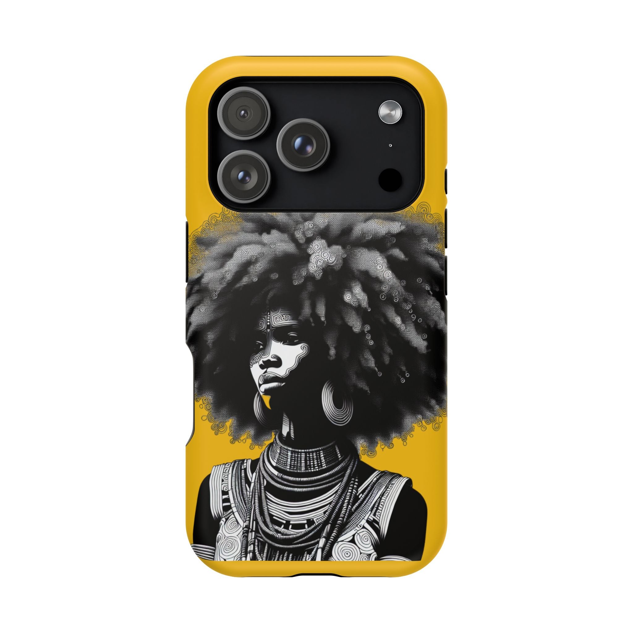 Bold African Art Impact Resistant  Phone Case