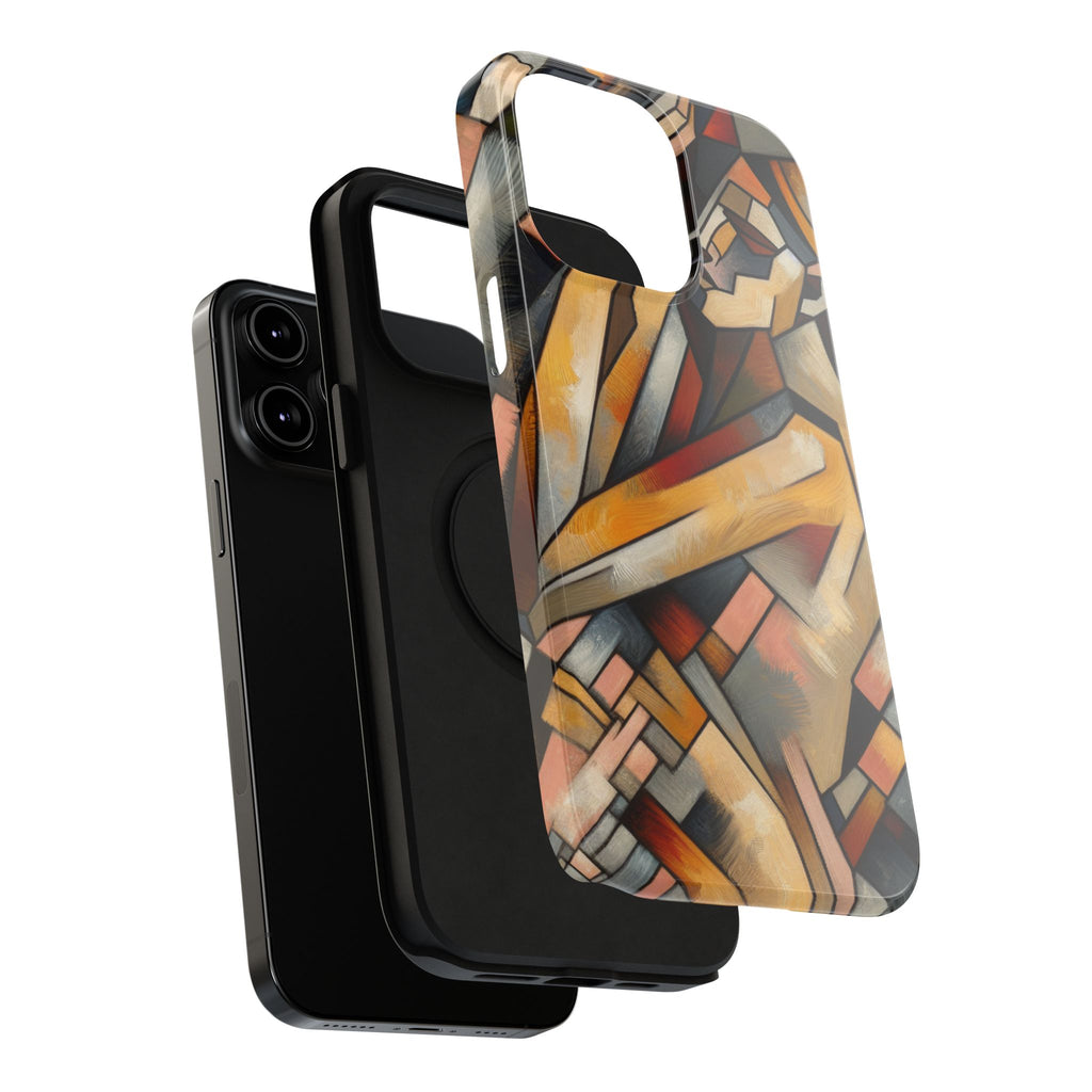 Impact Resistant Phone Case - Woman Abstract Design