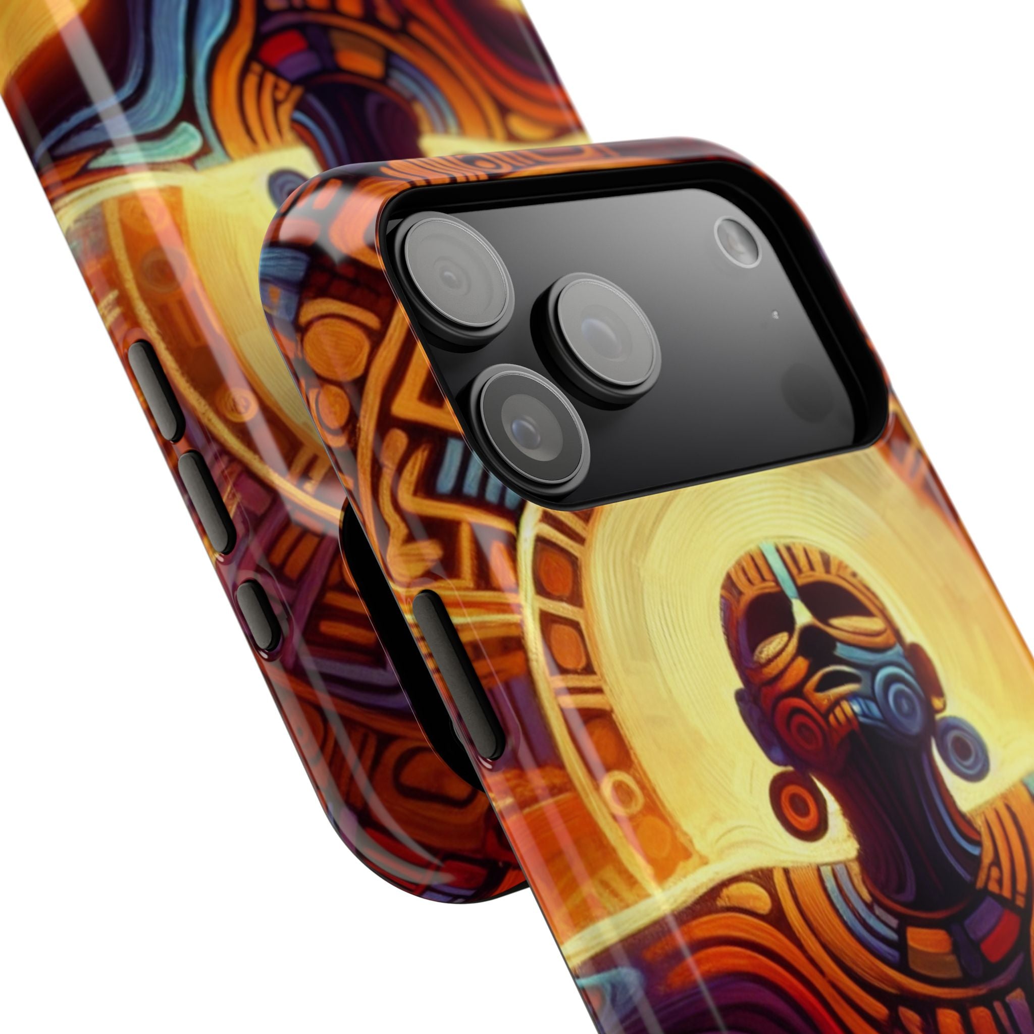 Impact Resistant Phone Case - Aztec Man