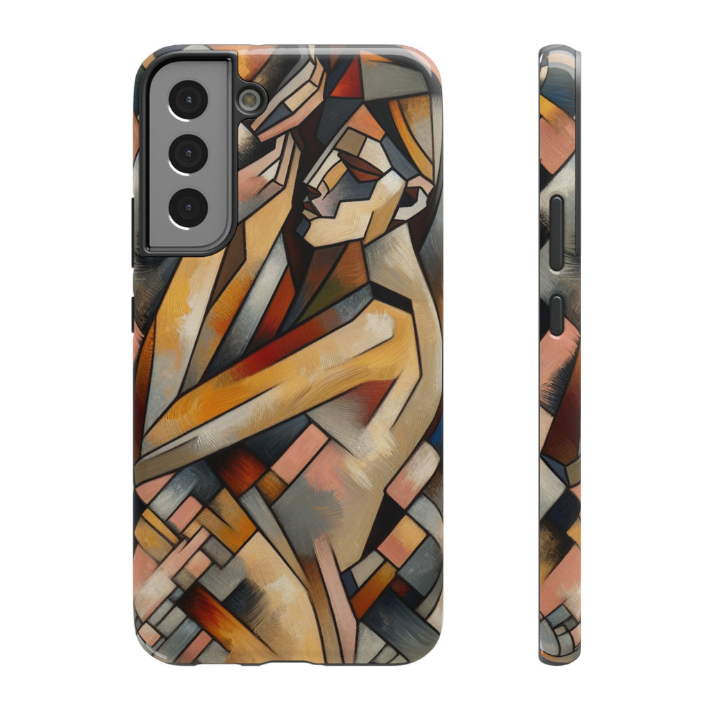 Impact Resistant Phone Case - Woman Abstract Design