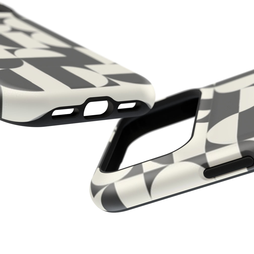 Black and White Design Impact-Resistant Case