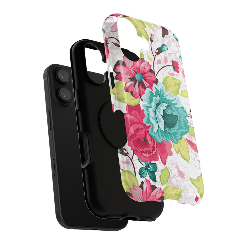 Floral Design Impact-Resistant Case