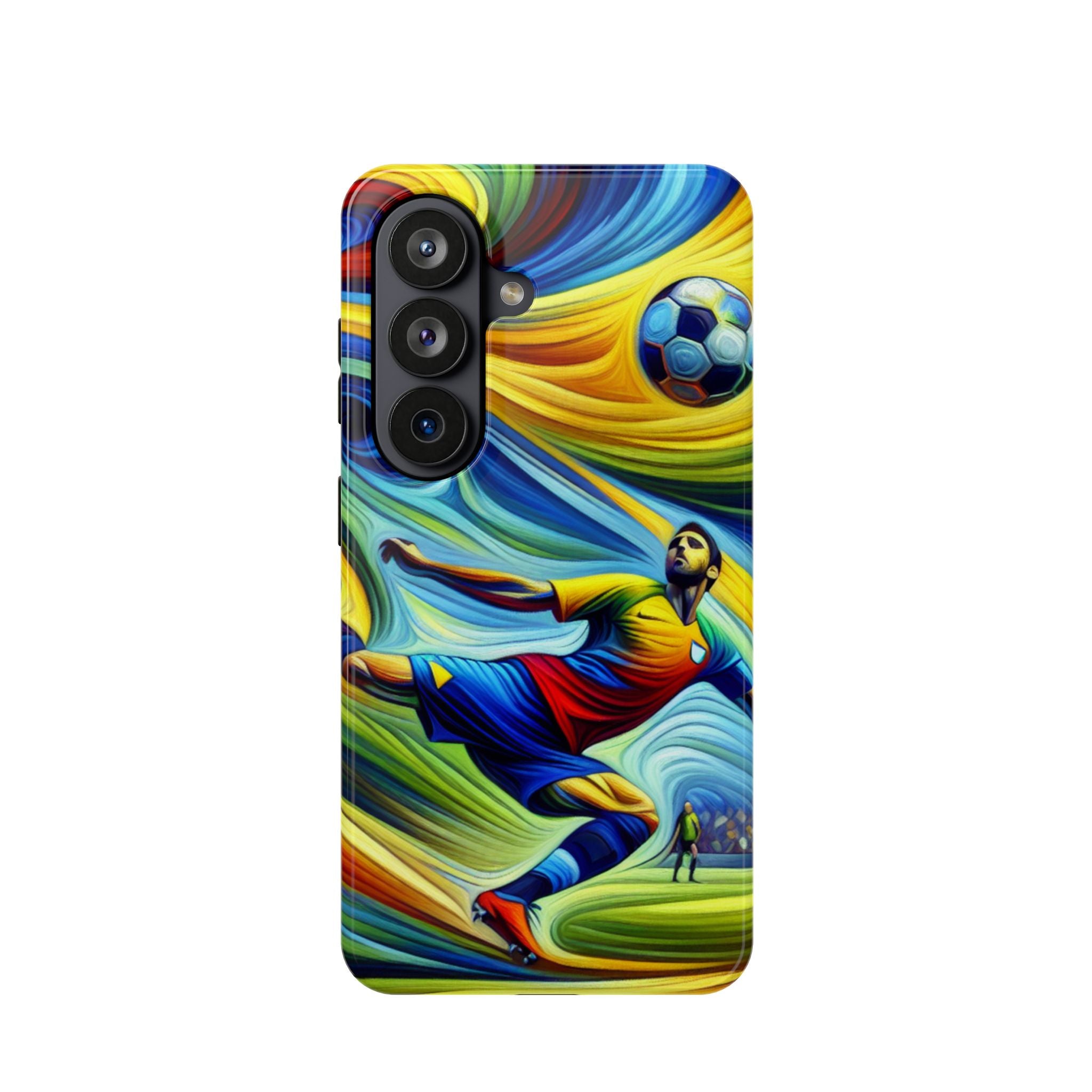 Colorful Soccer Impact Resistant Phone Case
