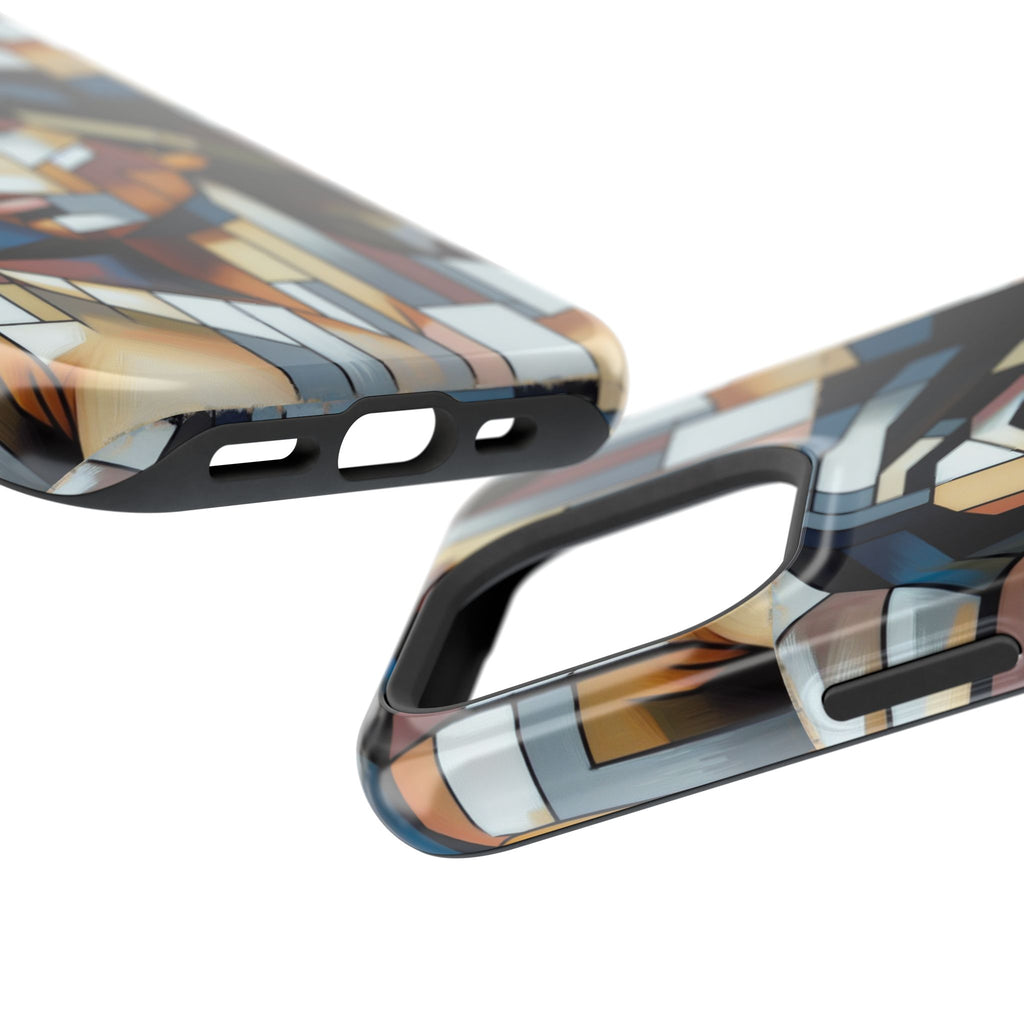 Impact-Resistant Case — Geometric Stained-Glass Woman Phone Cover