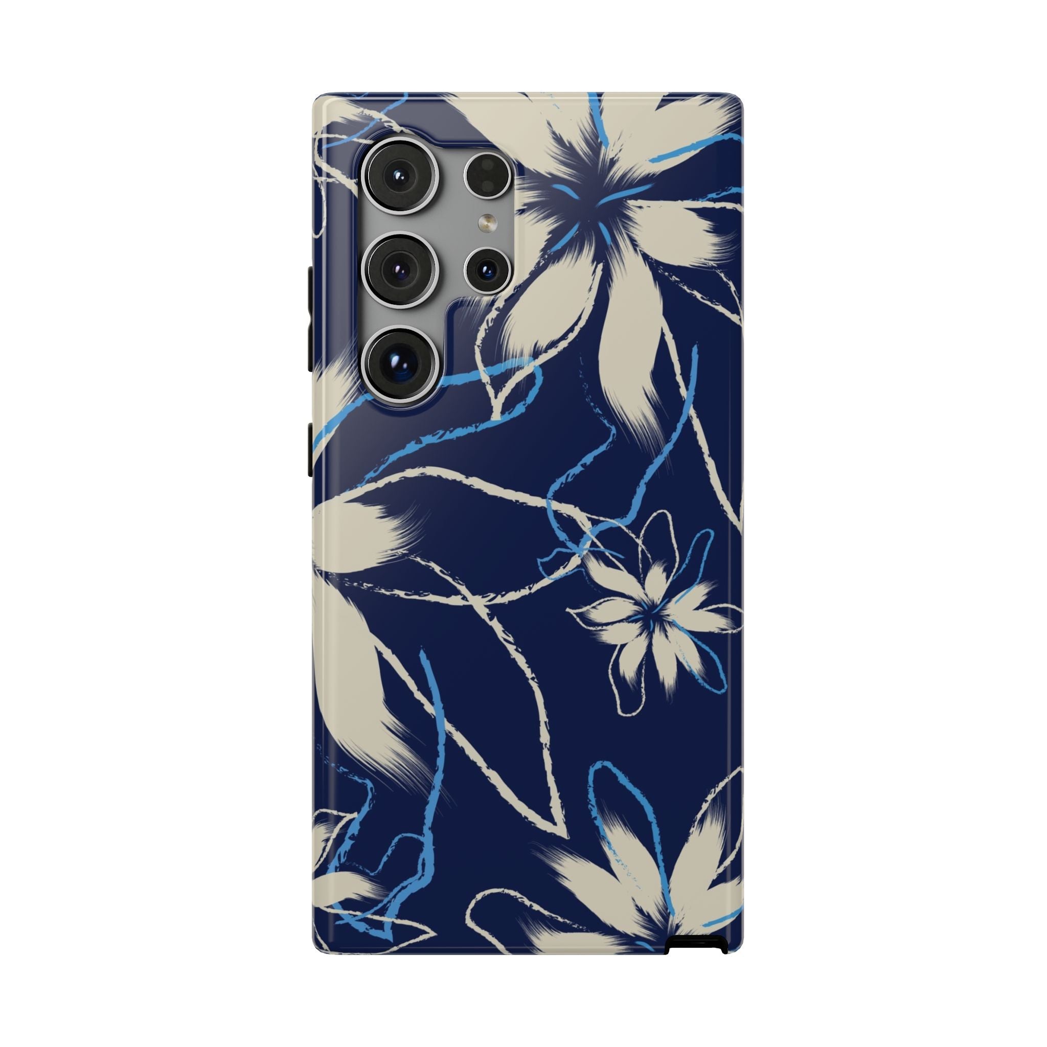 Floral Impact-Resistant Phone Case, Durable