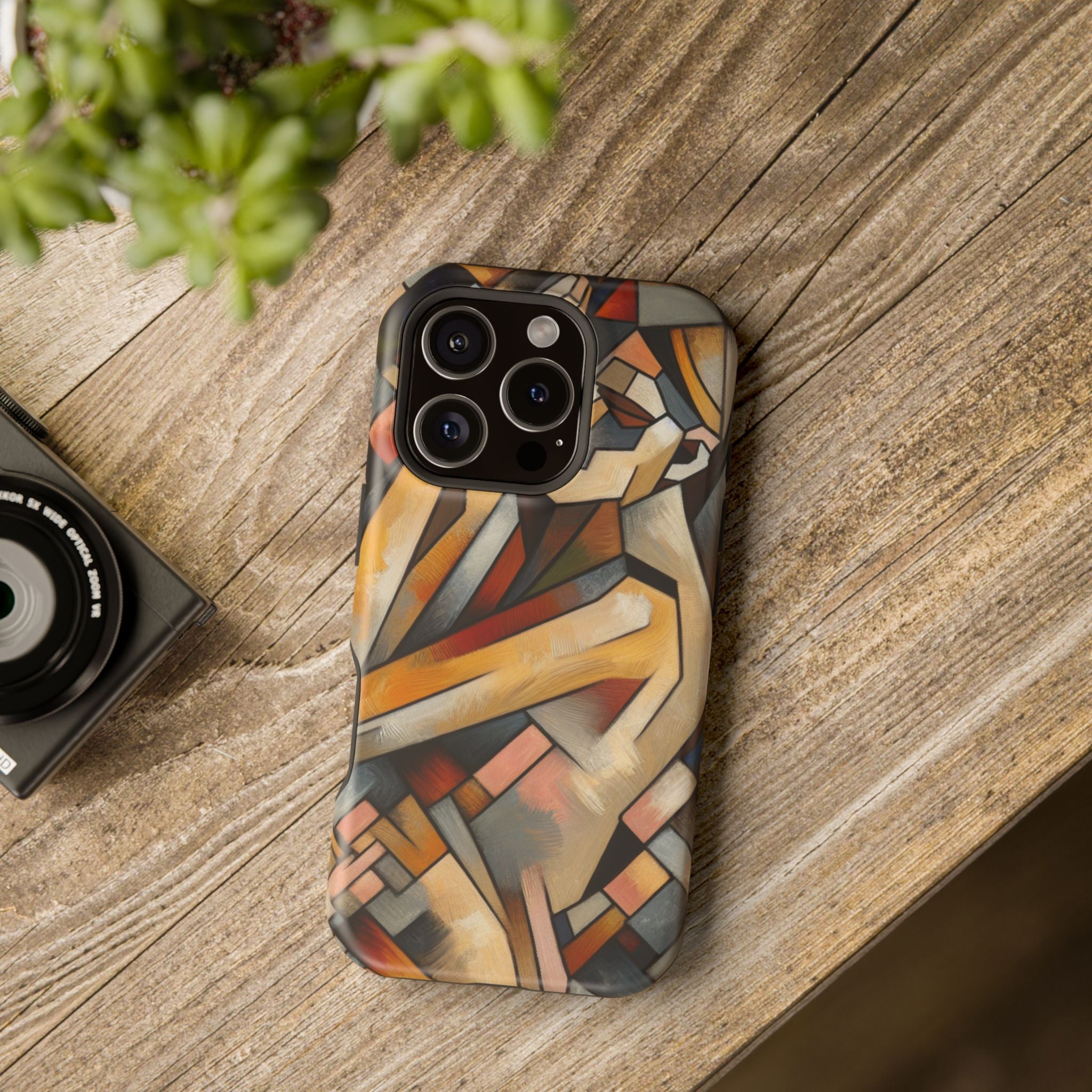 Impact Resistant Phone Case - Sleeping  Woman Abstract