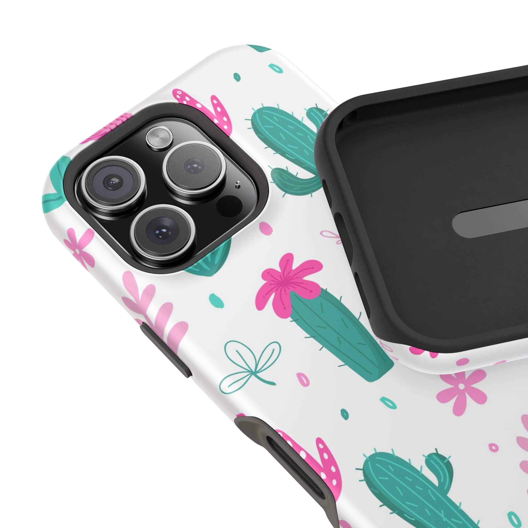 Cactus Pattern Impact Resistant Phone Case