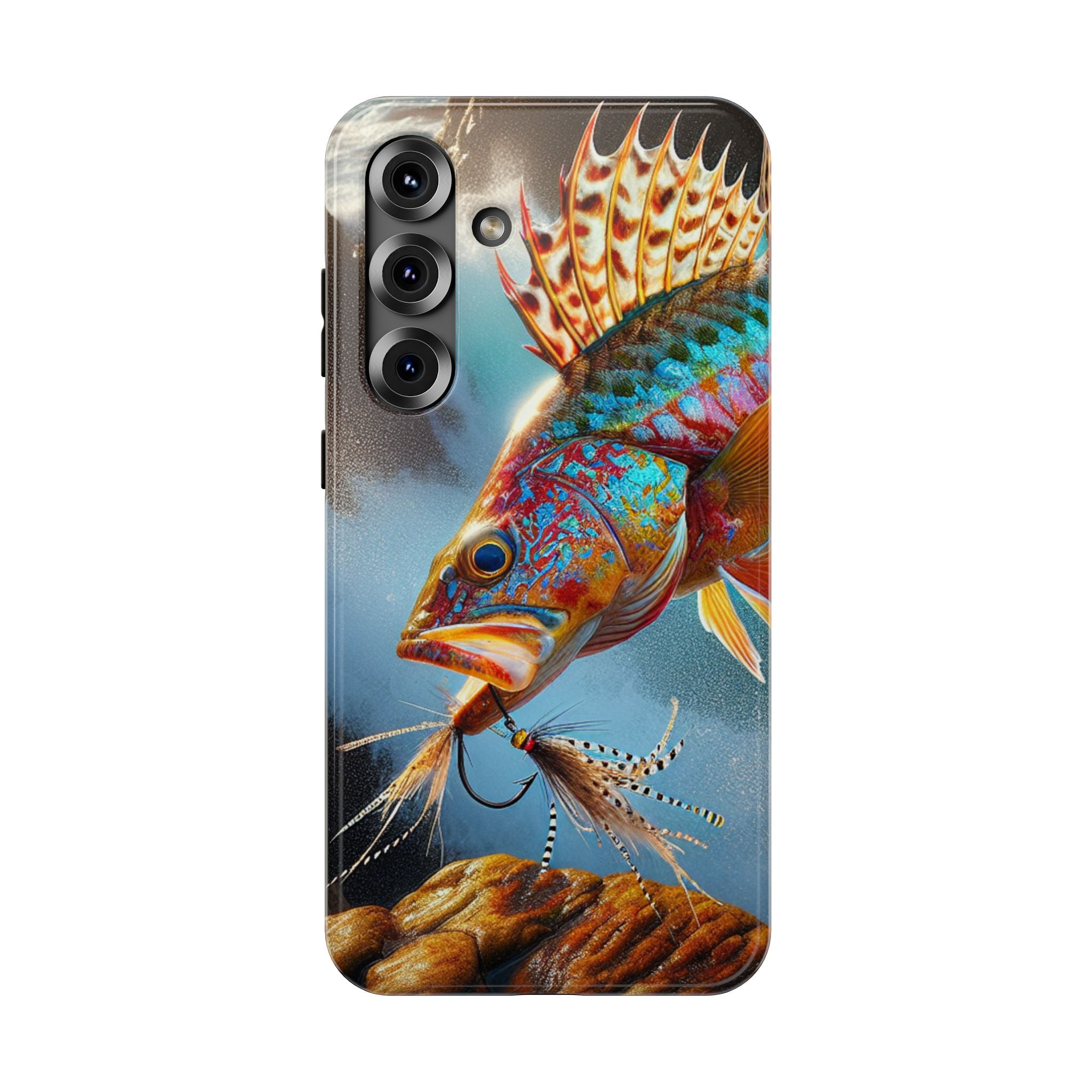 Colorful Fish Impact Resistant Phone Case, Waterproof