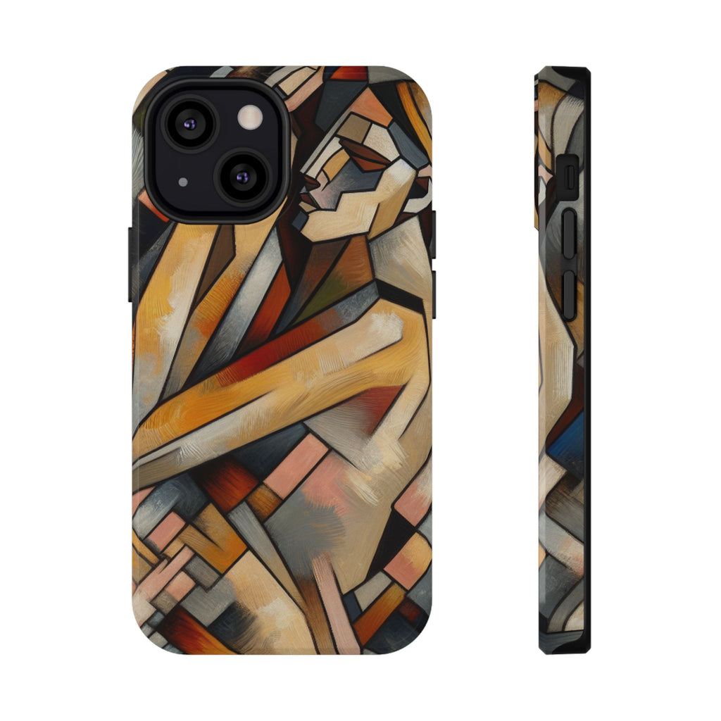Impact Resistant Phone Case - Woman Abstract Design