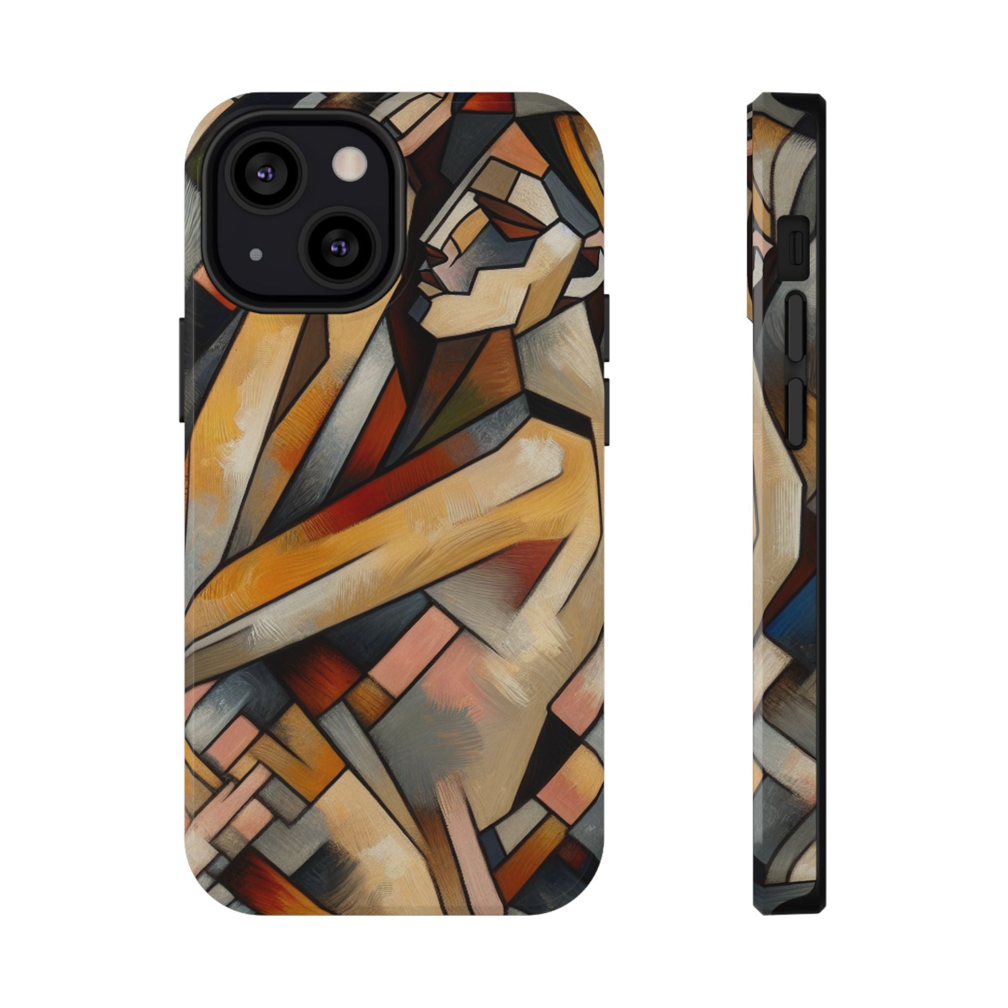 Impact Resistant Phone Case - Woman Abstract Design