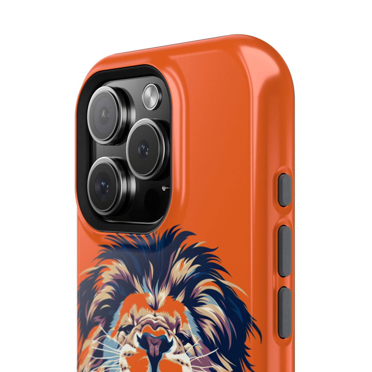 Roaring Lion Impact Phone Case — Shockproof Orange Protective Cover