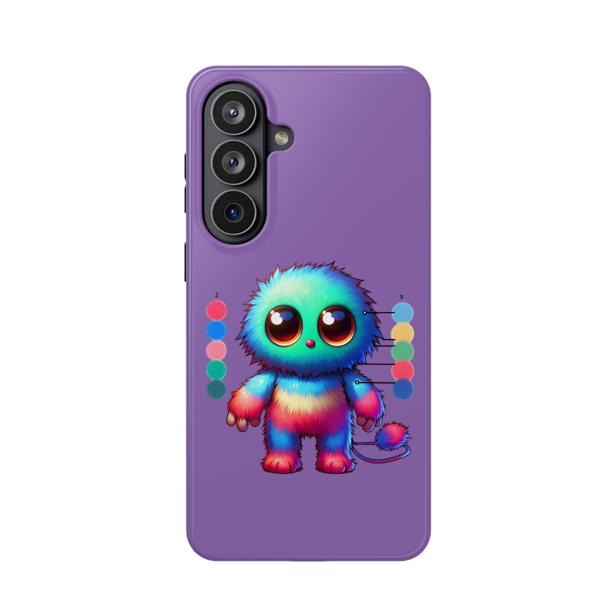 Colorful Cute Monster Impact Resistant Phone Case