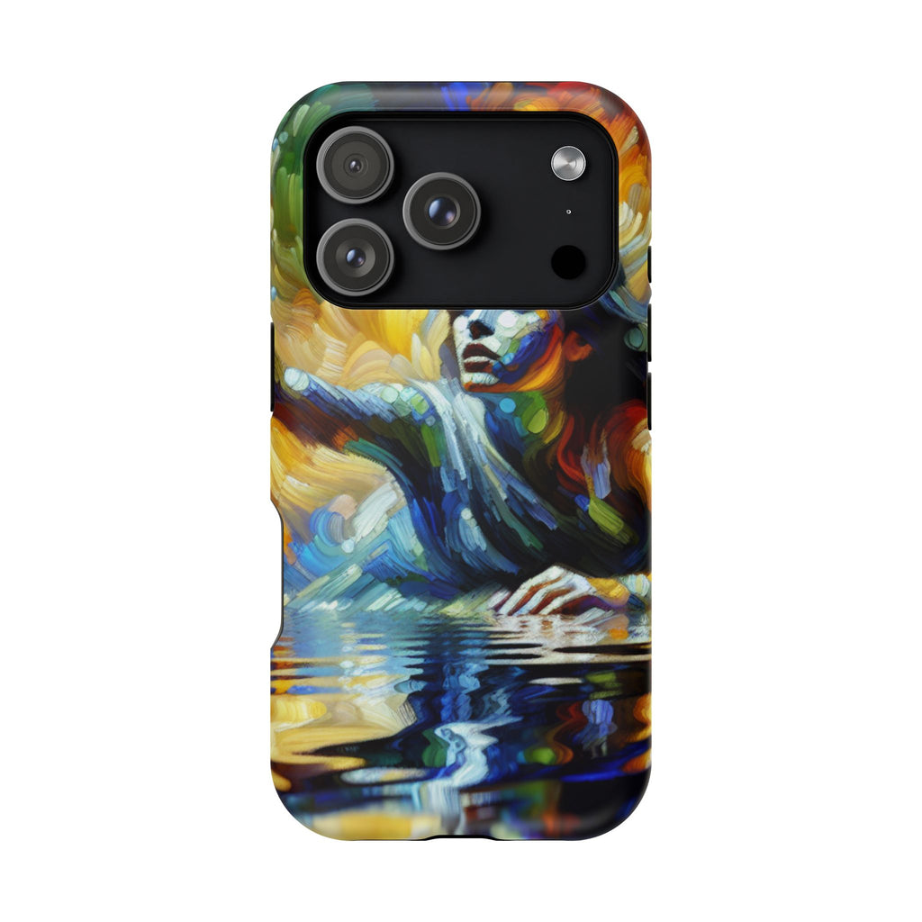 Artistic Woman Reaching — Impact-Resistant Phone Case