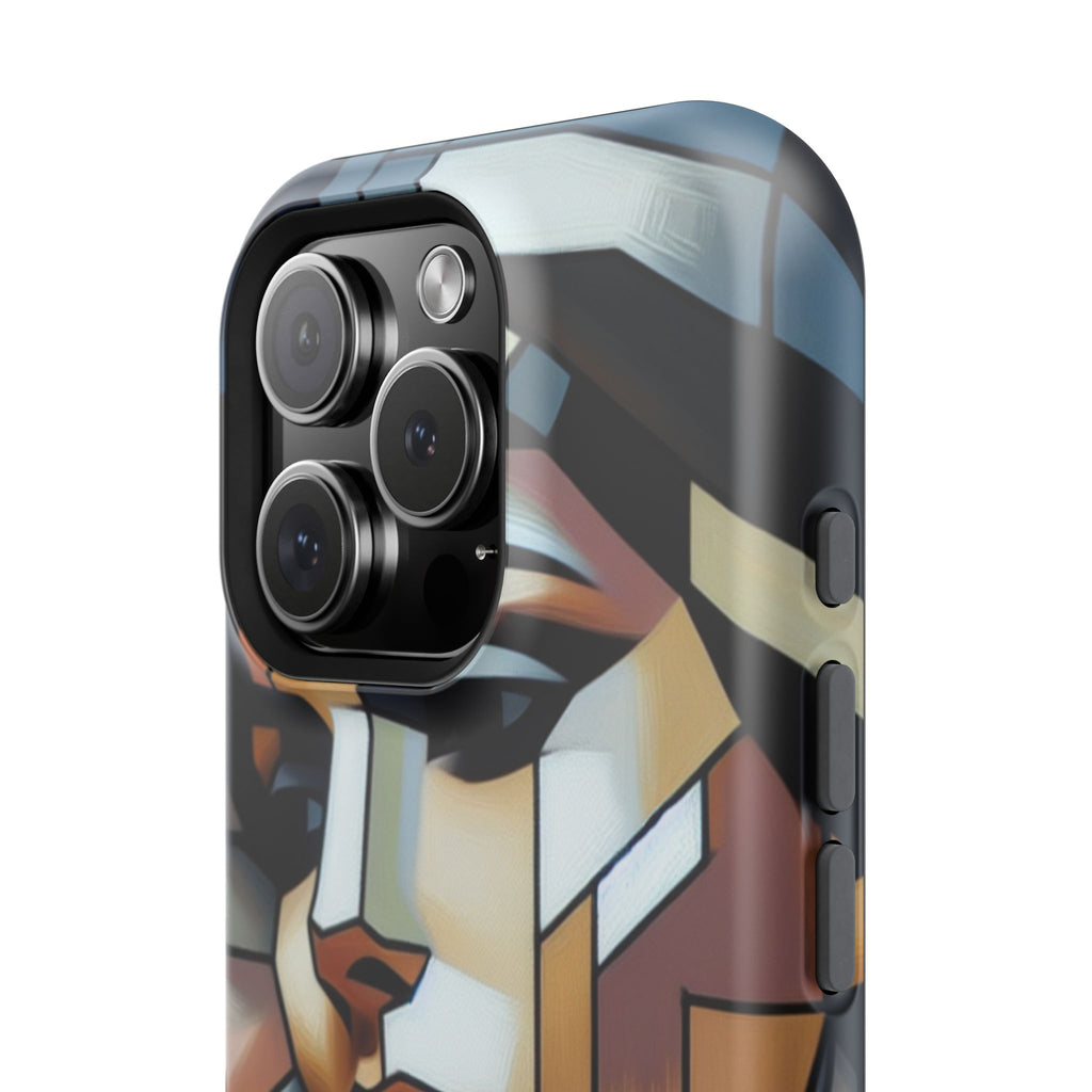 Impact Resistant Phone Case -Woman Looking Side Abstract