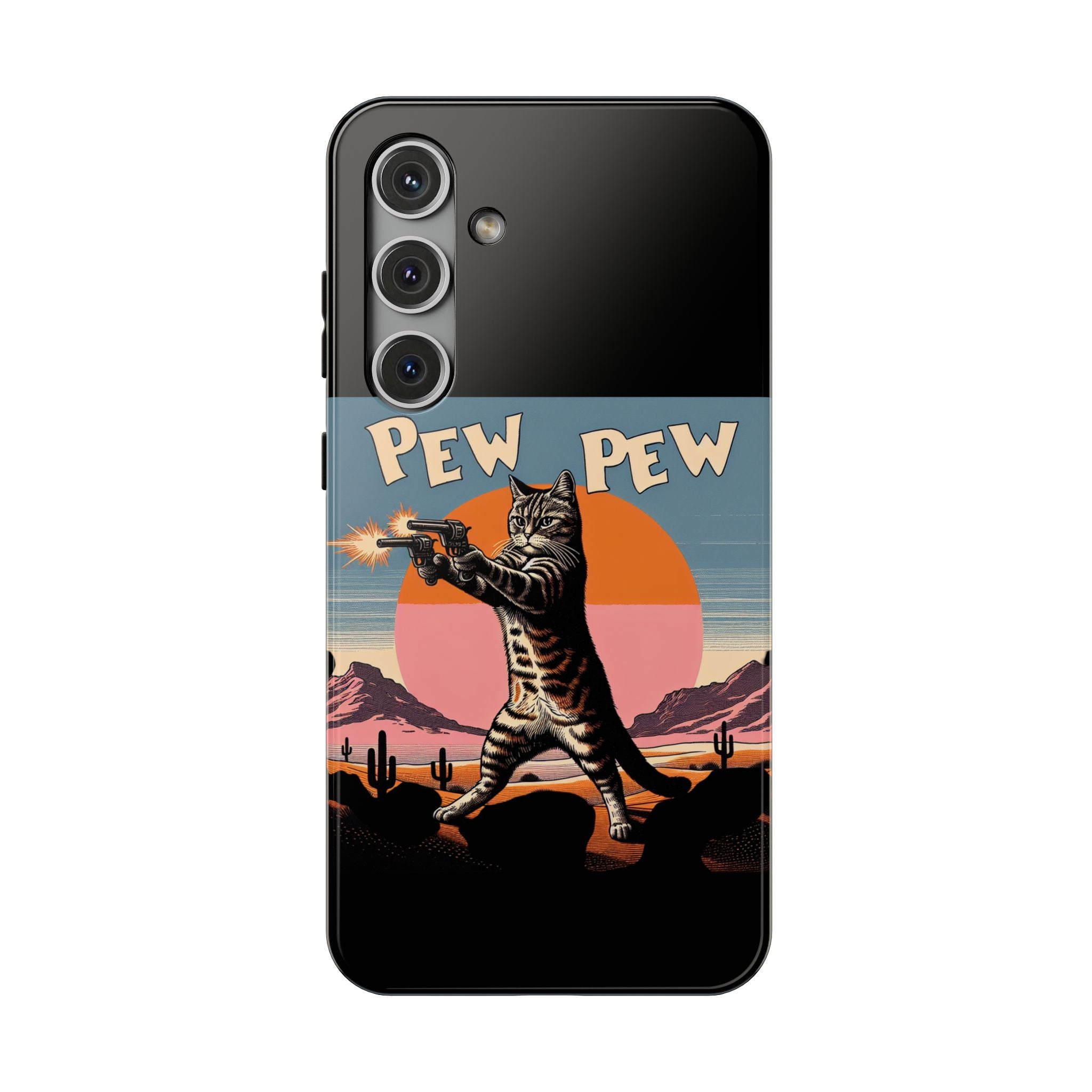 Impact Resistant Phone Case - Pew Pew Kitty